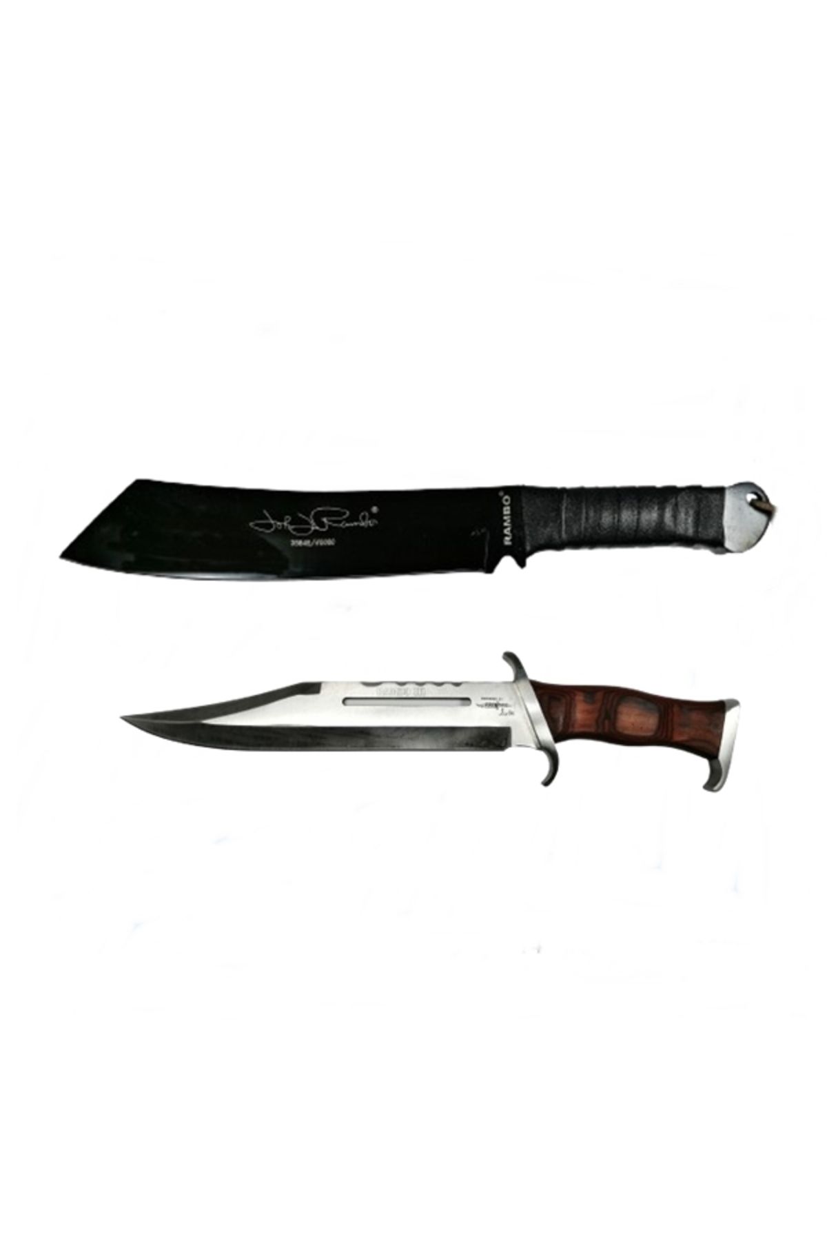 Depox Set Cuțite Baionetă 42 Cm Și Macetă Rambo 56,5 Cm, Ideallstore , Teacă Inclusă - One Size