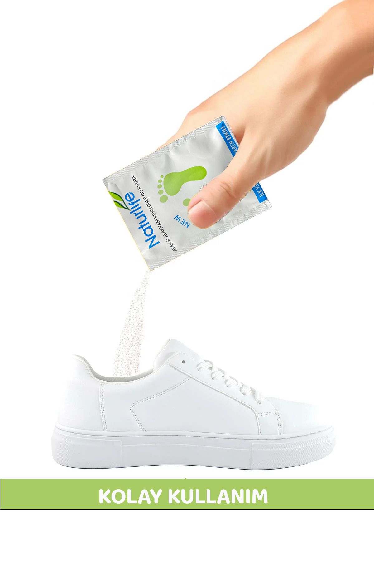 waterfresh Ayak Koku Giderici - Ayakkabı Koku Giderici Pudra İlk Kullanımda Etkili Naturlife ile Kokuya Sonx5