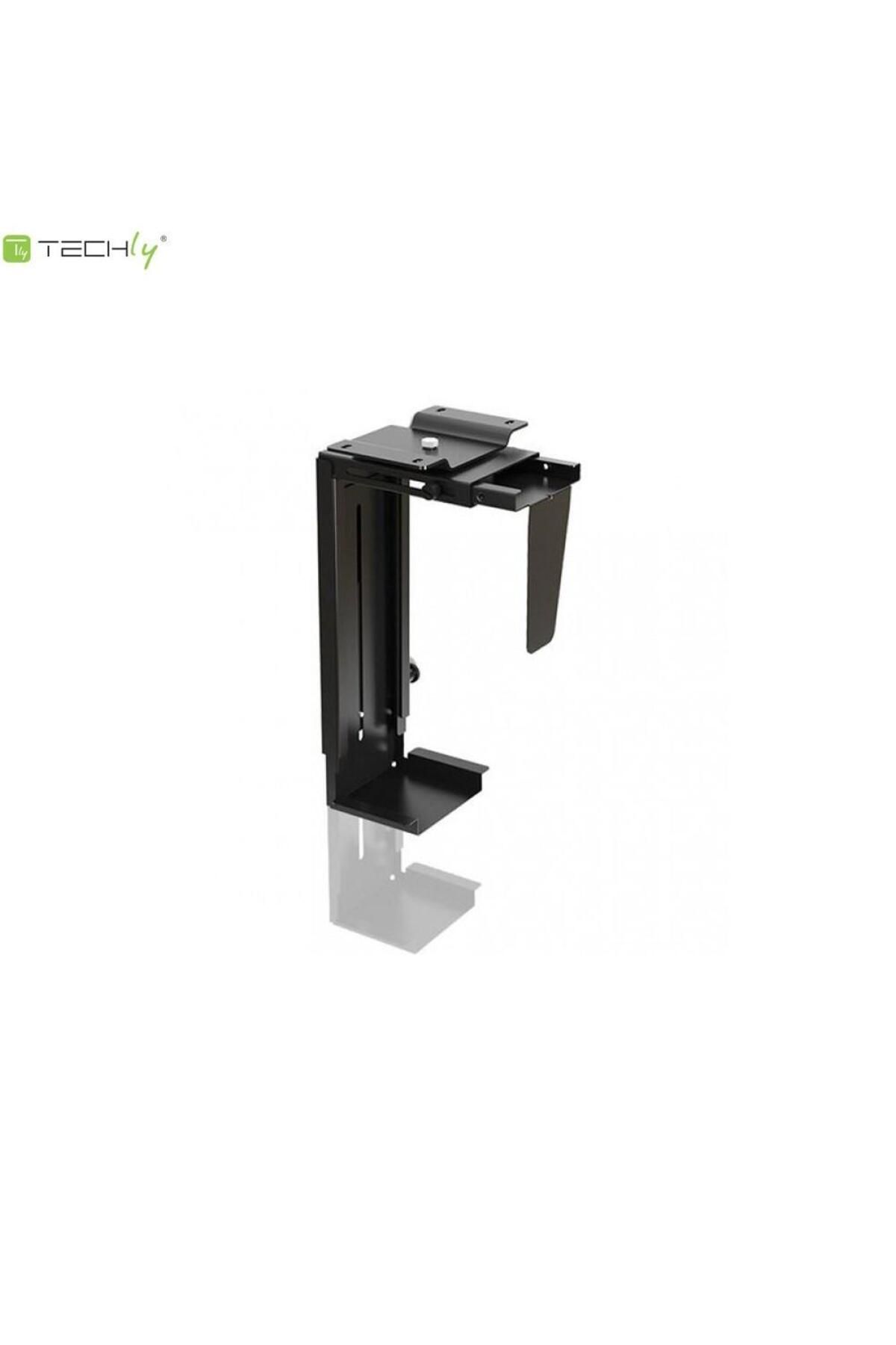 Techly-Suport unitate centrala Techly Techla Countertop, Reglabil/Rotativ, Negru 4