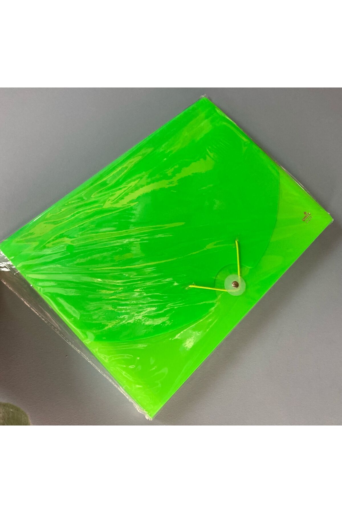 Umix-Green Color A4 Gusseted 13 Compartment Elastic Document File 1