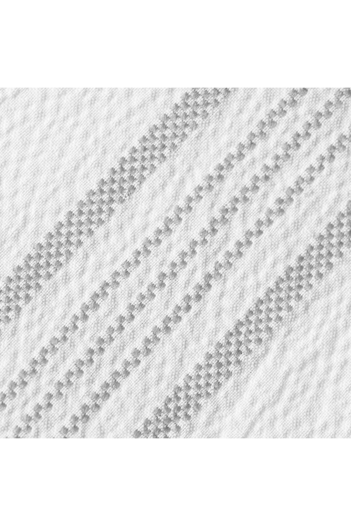 IKEA-SVARTSTARR Shower curtain, white/grey 5