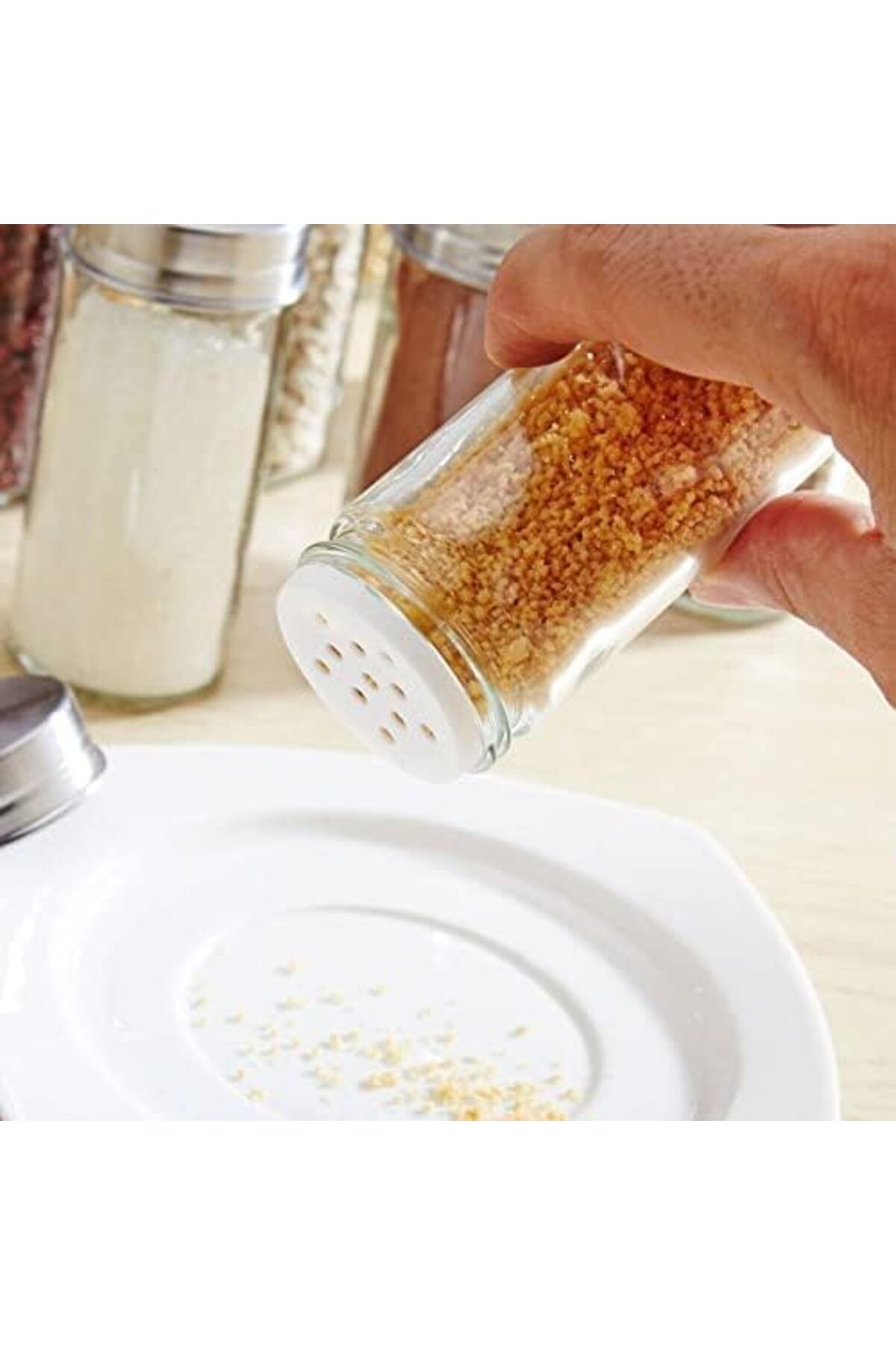 devigo-Rotating Countertop Spice Rack, 12Pc Spice Rack Set 8