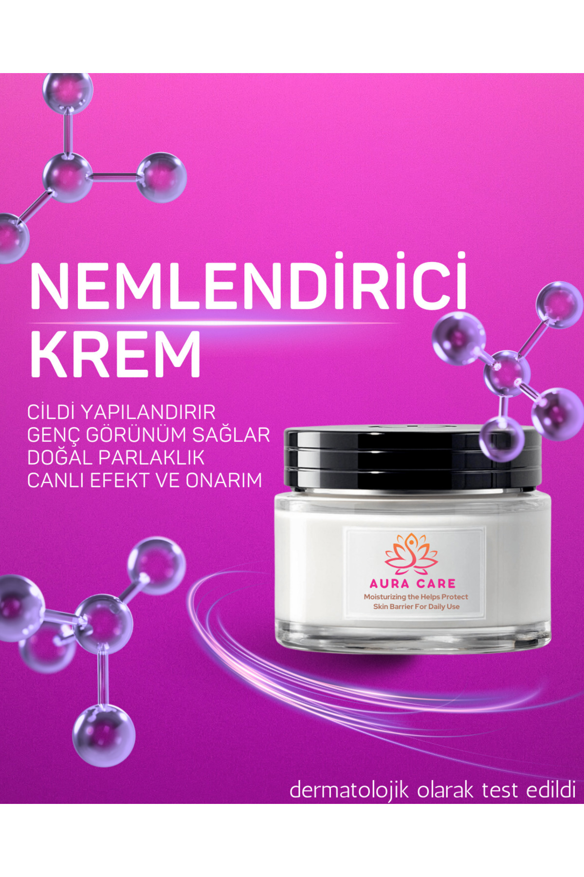 Nemlendirici Krem Besleyici Ve Onarıcı (KARMA CİLTLER IÇİN CİLT BAKIM KREMİ) — Aura-Care-Nemlendirici-1 — تصویر 2 از 2
