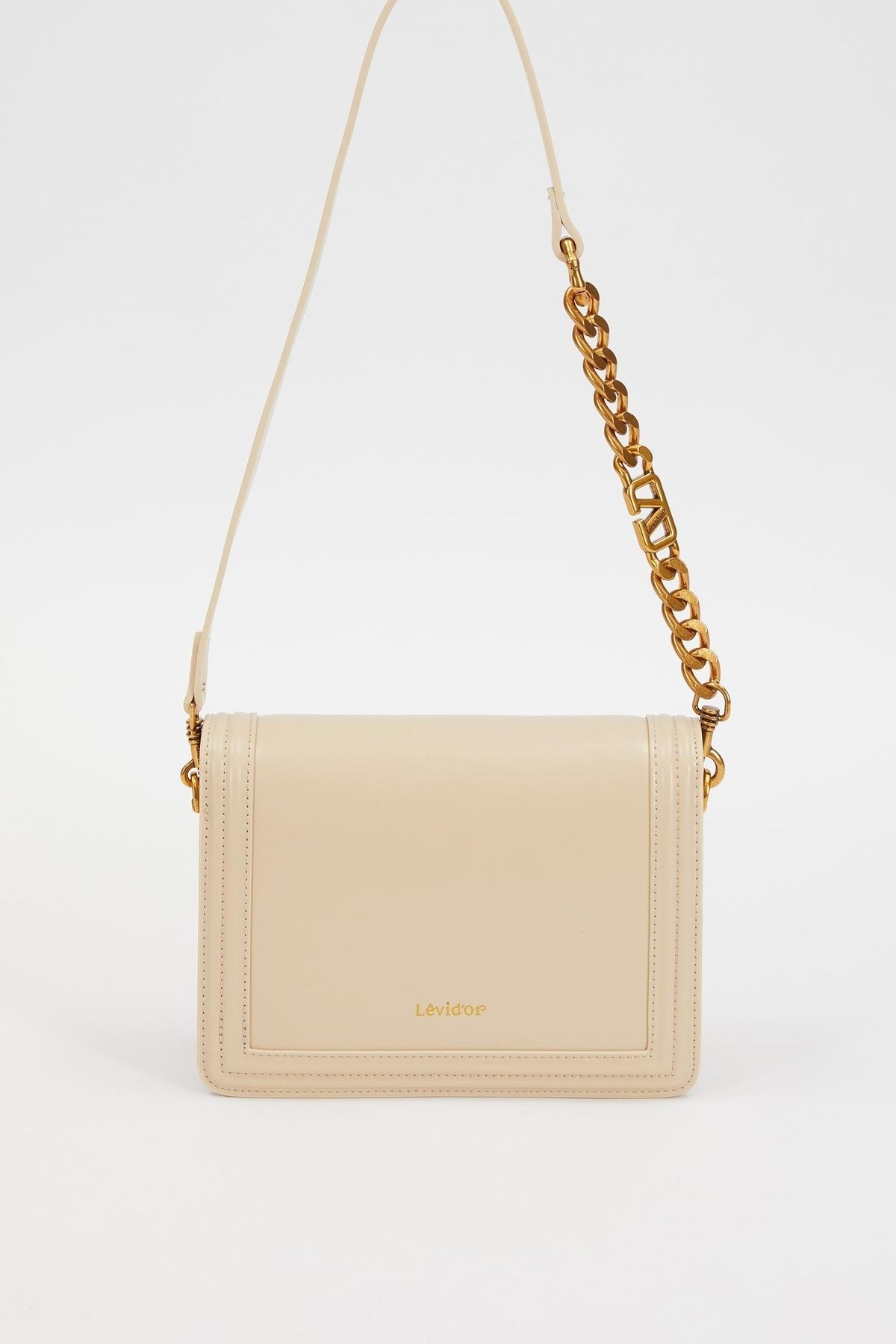 Levidor-Cream Women's Hand and Shoulder Bag 930240 5