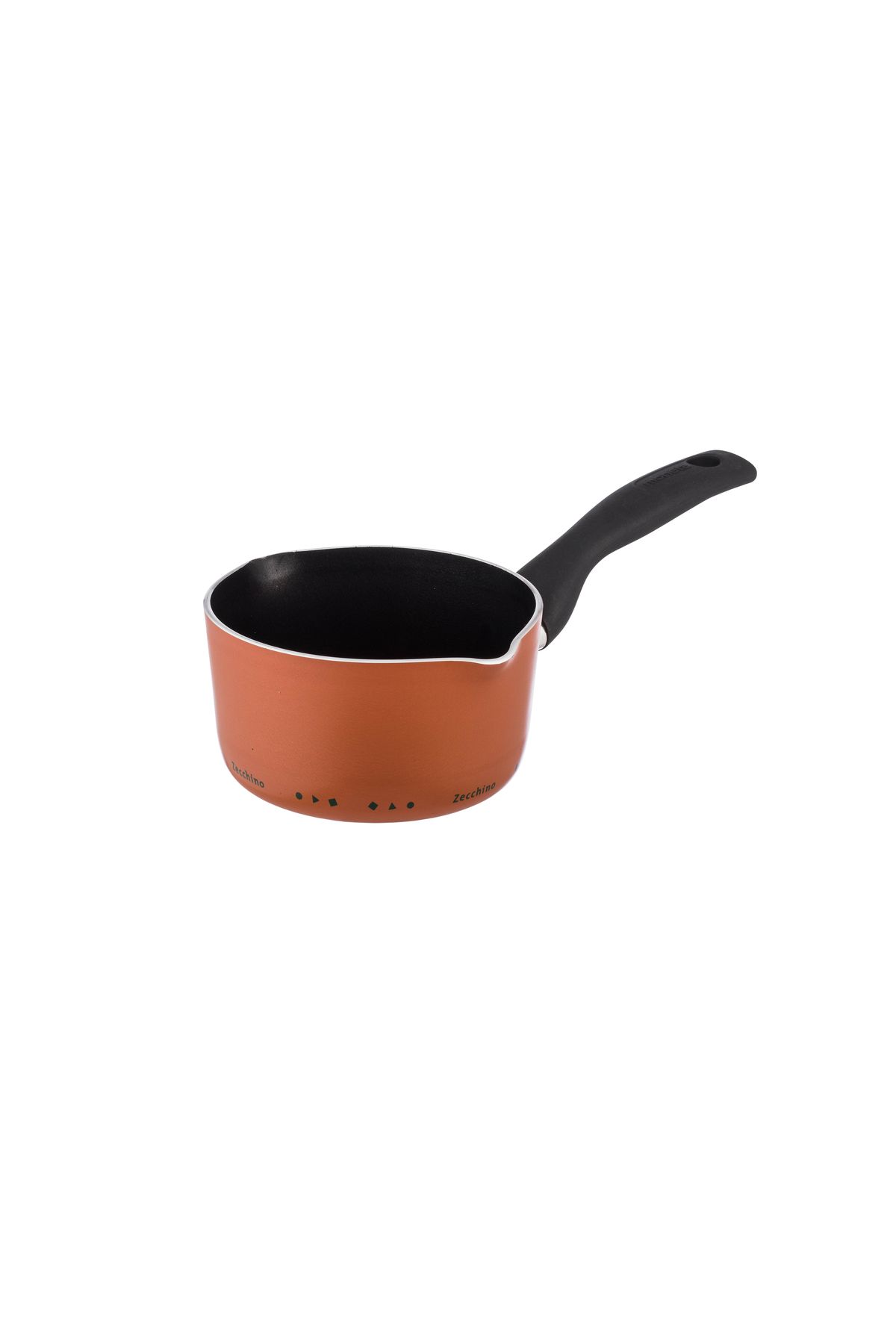 moneta-Casserole for frying, cooking and boiling, coated with a non-stick material and a heat-insulated handle, made in Italy, 14 cm 5