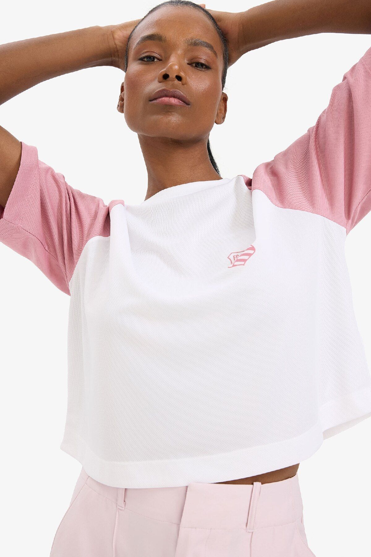 DeFacto-Тениска Athlete Fit Crop T-Shirt - D8031ax25sp 8