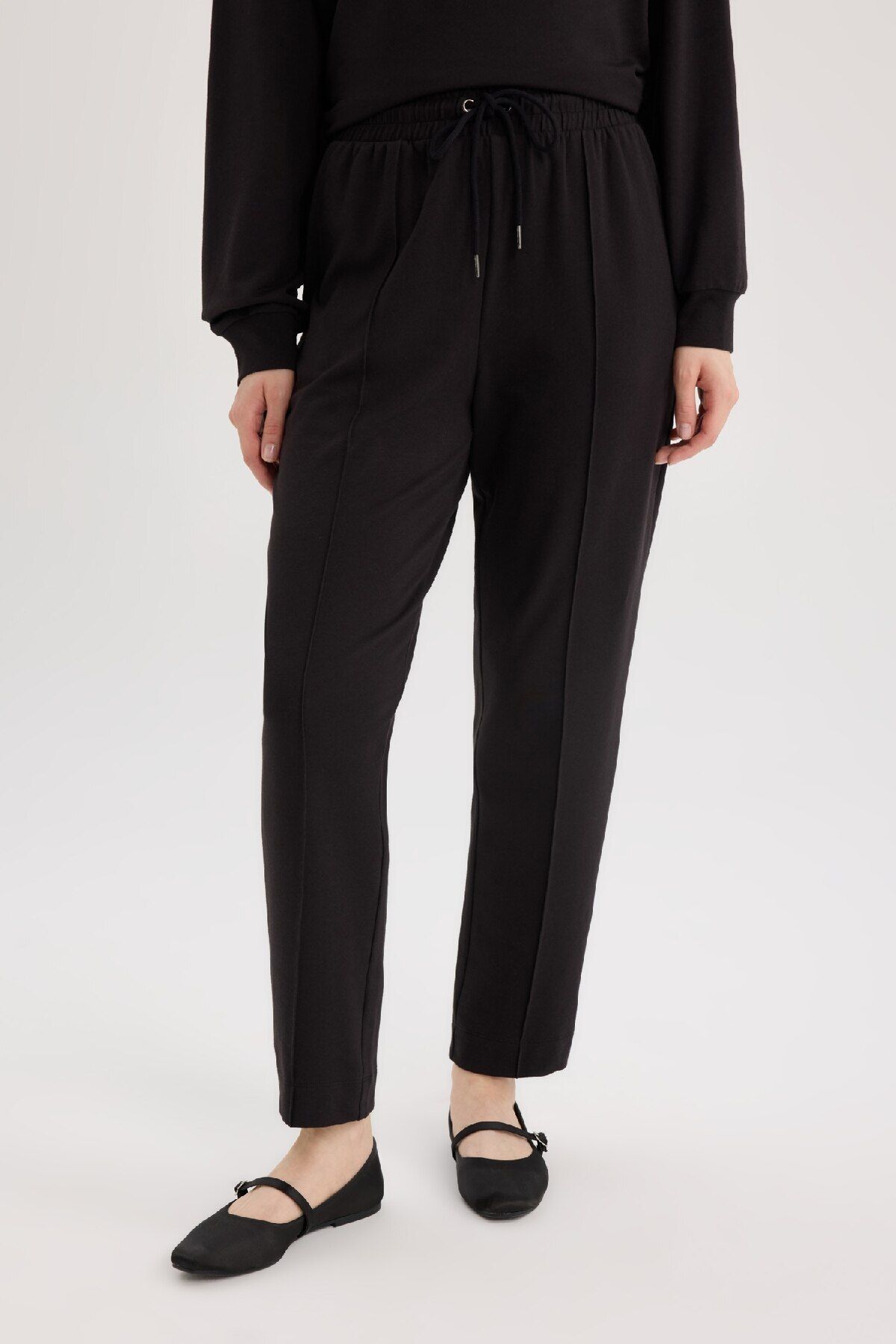 DeFacto-Harem Basic Plain Sweatshirt and Pants Set - D9363Ax25Sp 3
