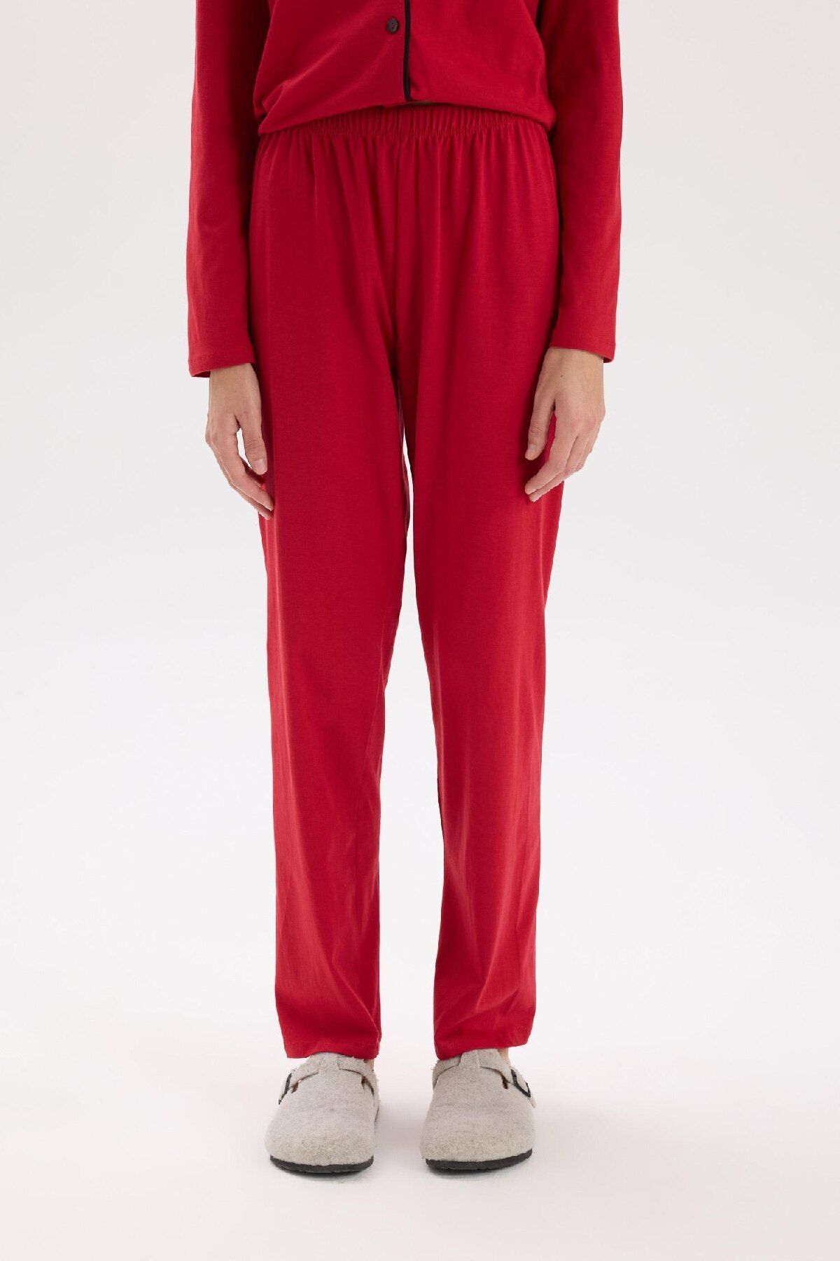 DeFacto-Regular Fit Pajama Set - Long Sleeve and Bottom 6
