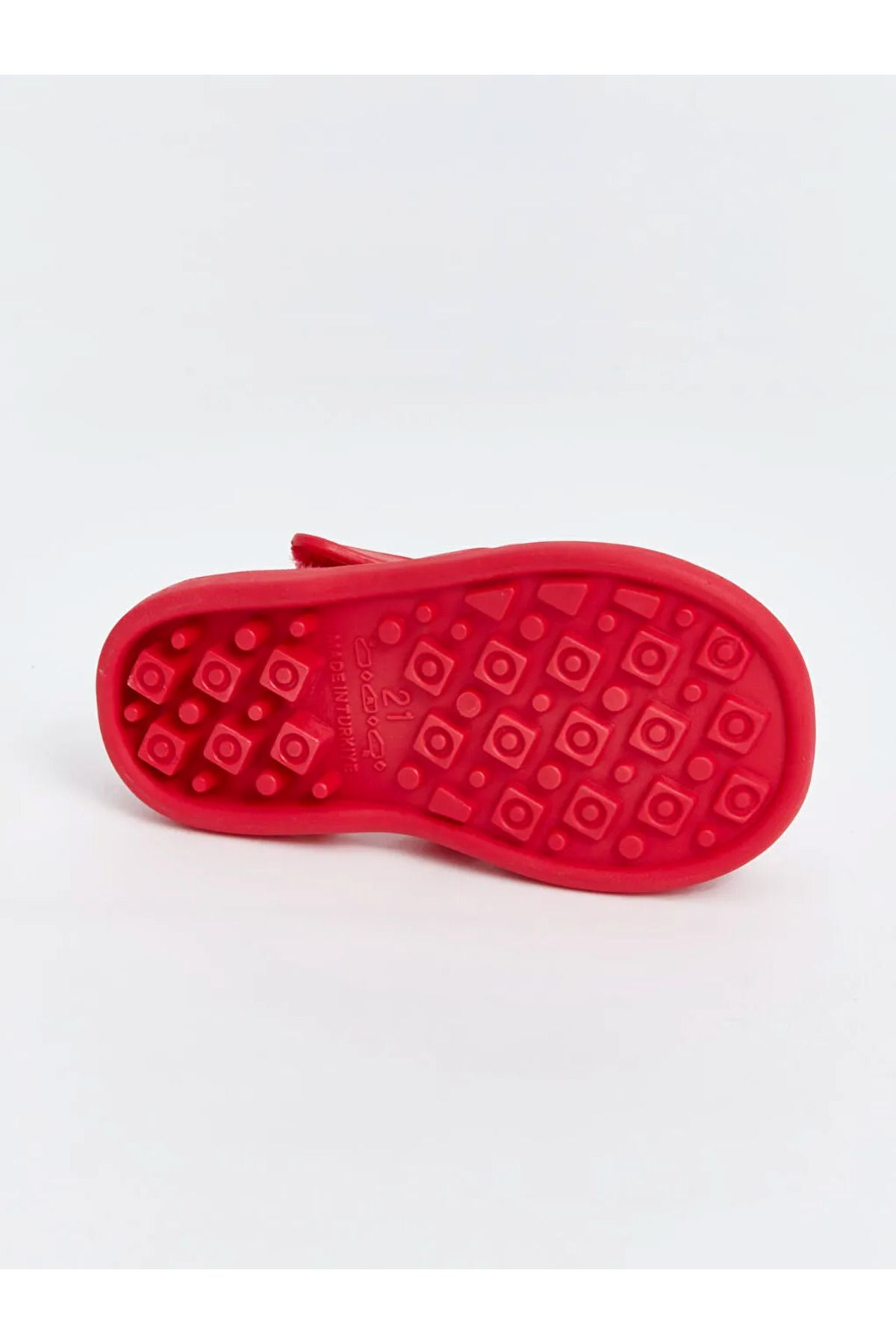 LC Waikiki-Lcw Steps Rainbow Patterned Red Velcro Baby Girl Sandals 4
