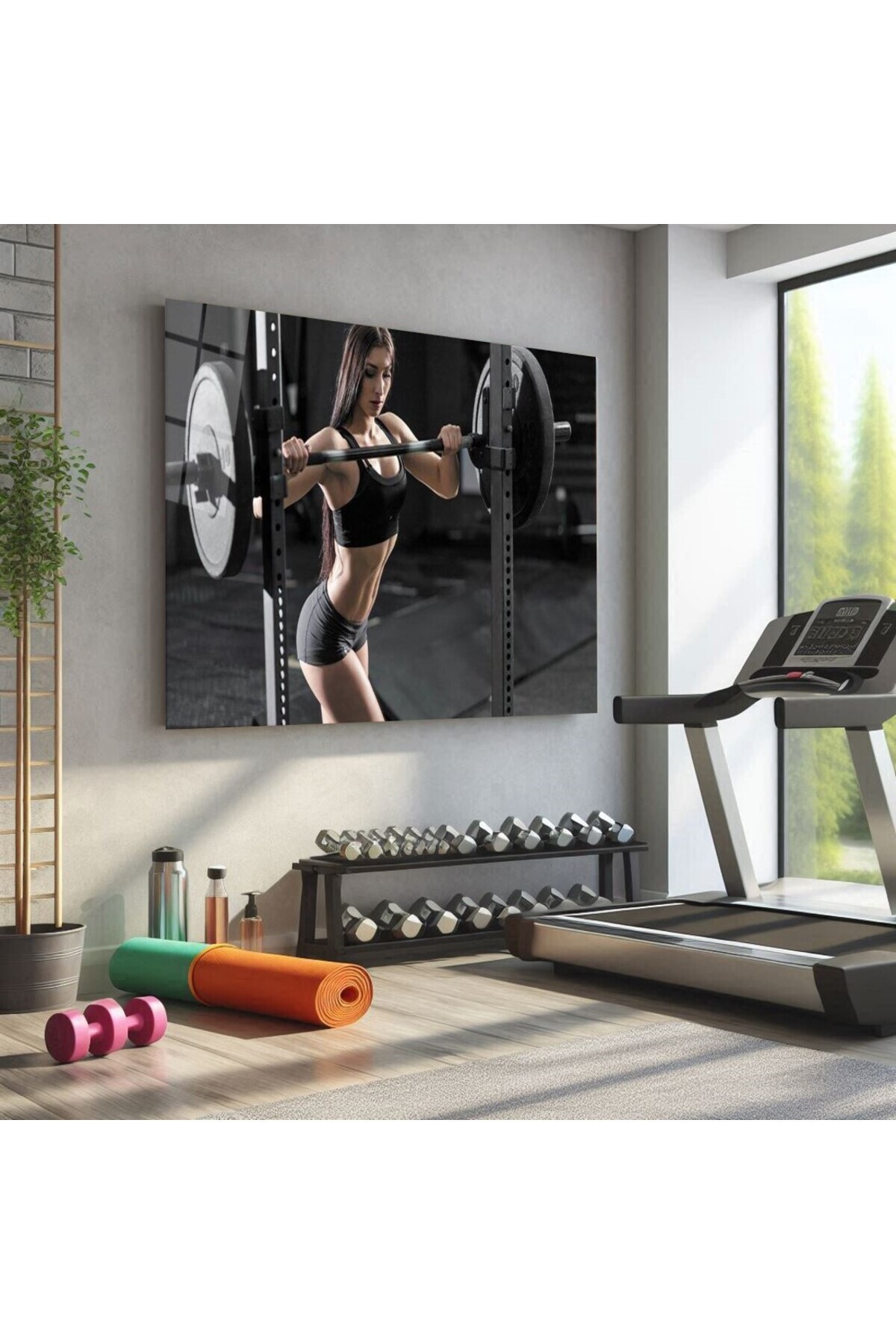 Spor Fitnes Cam Tablo-6 görsel 2