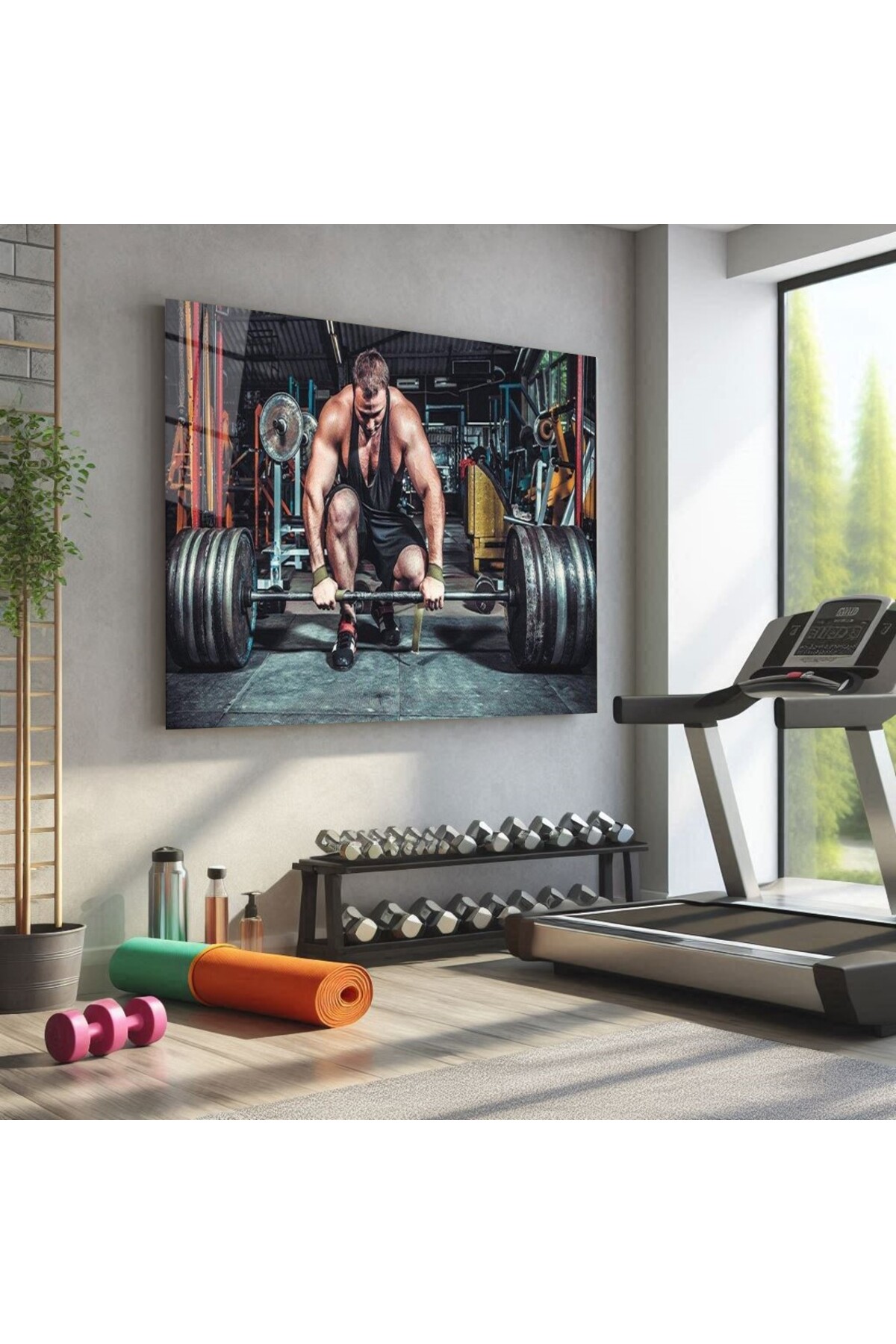 Spor Fitnes Cam Tablo-4 görsel 2