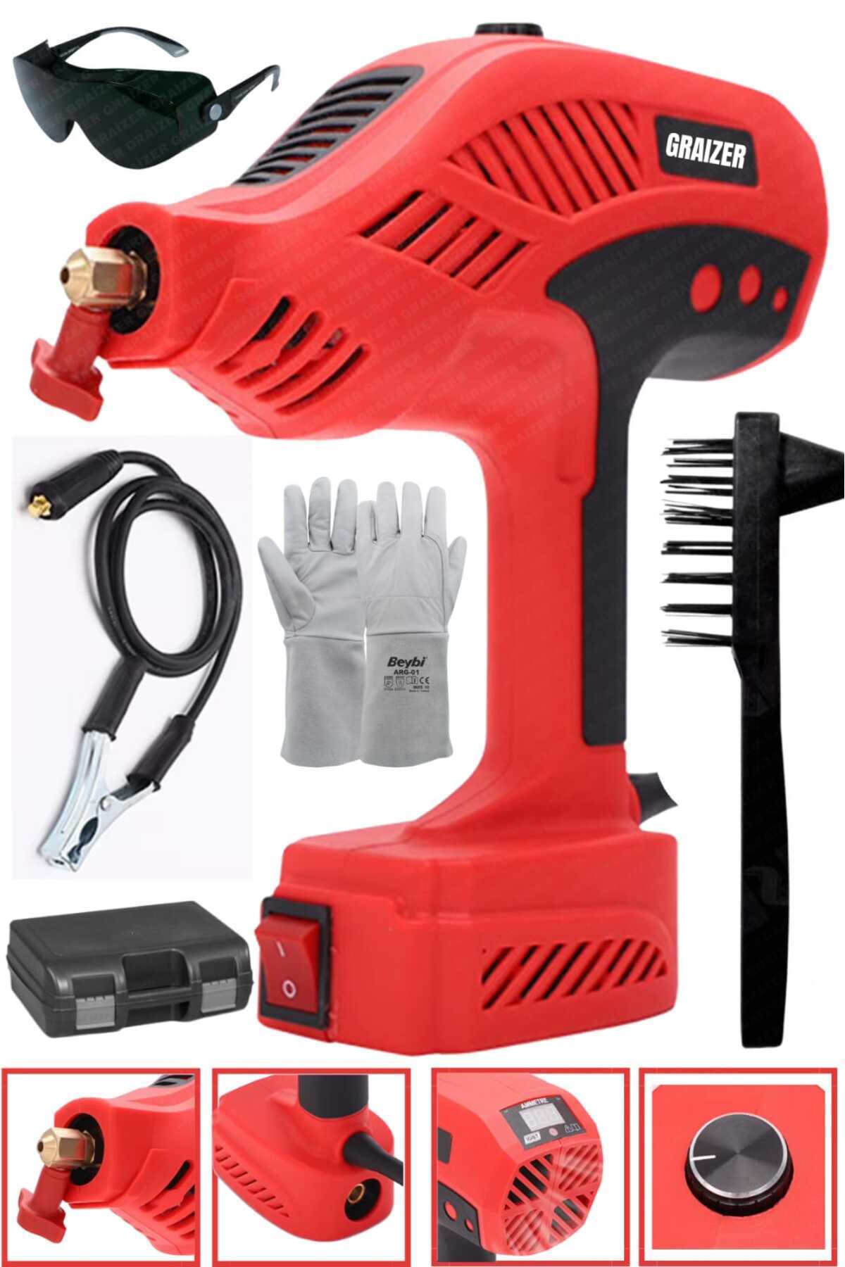 Graizer Profesyonel K-300 Amper Çift Kartli Çift Soğutma El Tipi Invertör Elektrikli Kaynak Makinesi