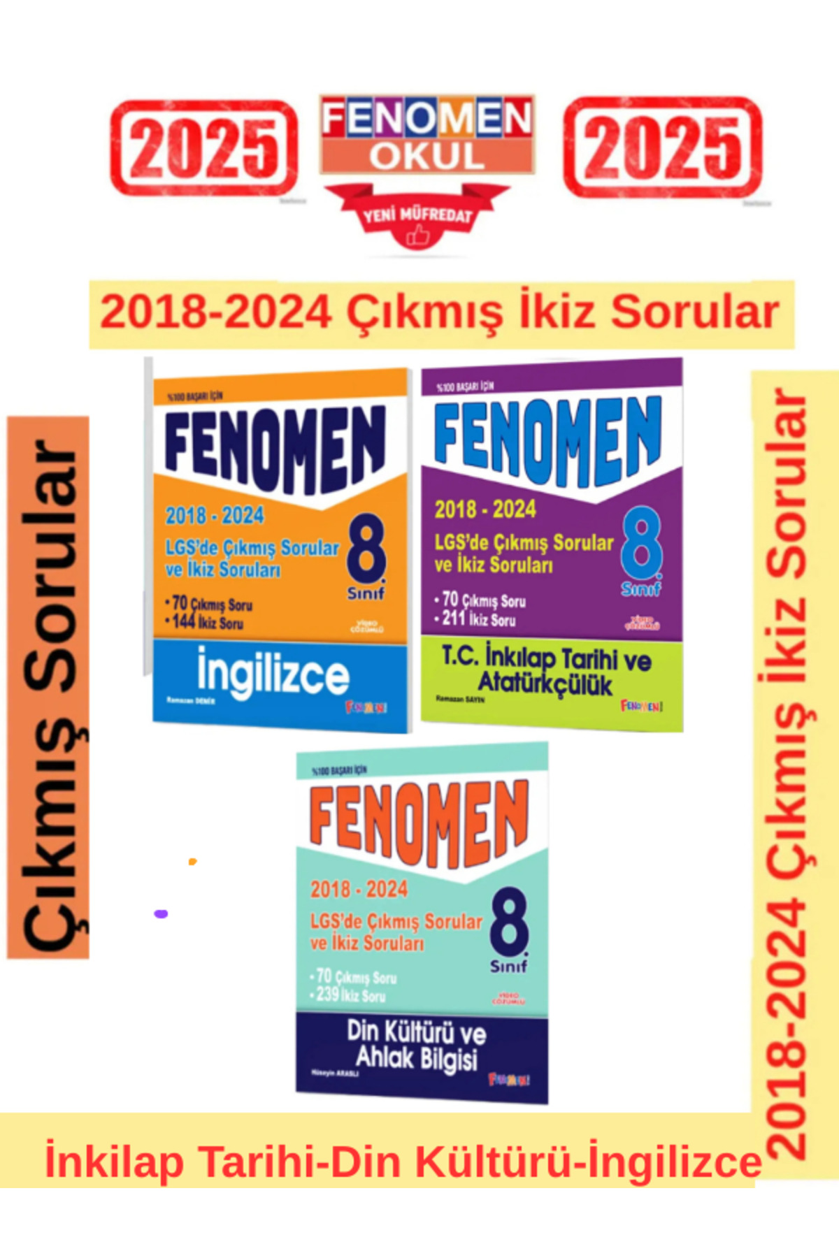 Fenomen Yayıncılık 2025 8.sınıf İngilizce-İnkilap Tarihi-Din
