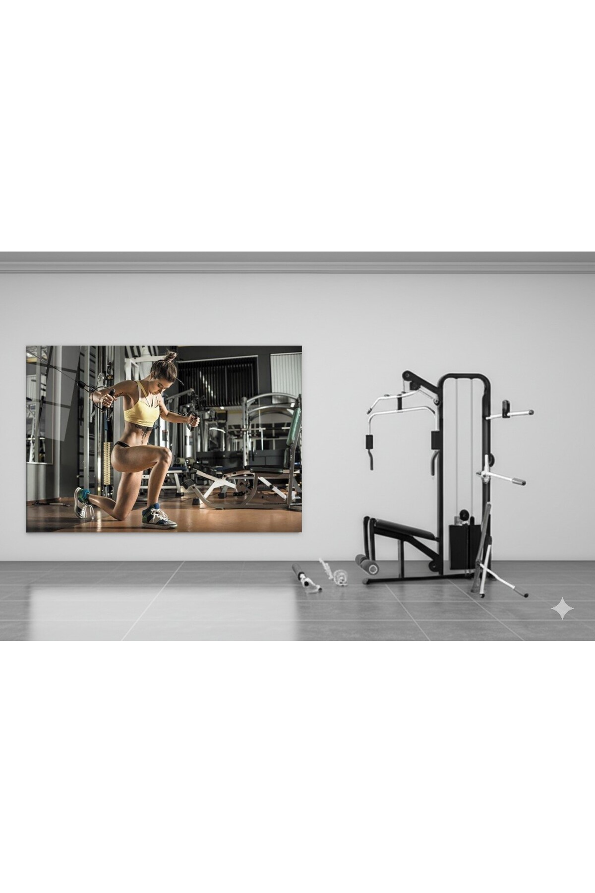 Spor Fitnes Cam Tablo-7 görsel 3