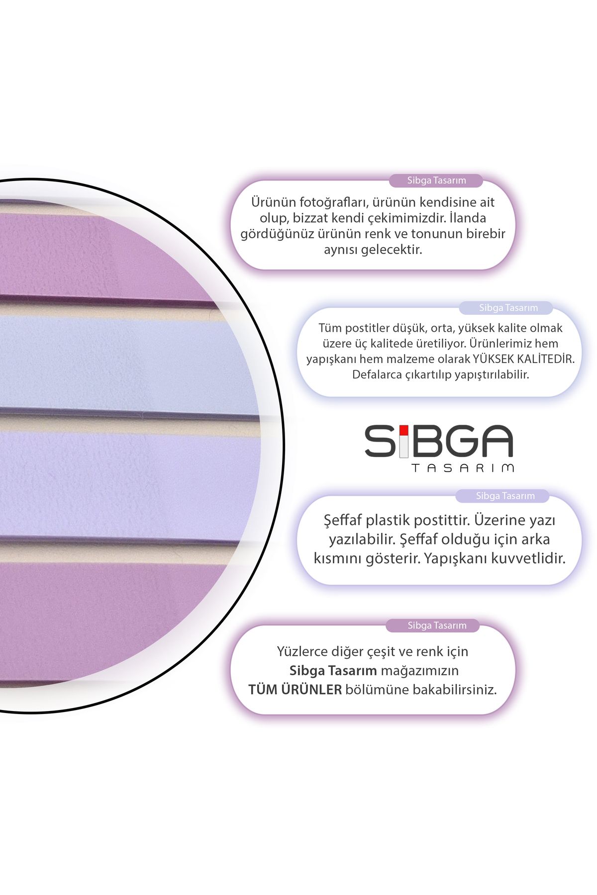 sibga tasarım-Transparent Color 200 Leaf Bookmarks, Stickers and Note Paper 5
