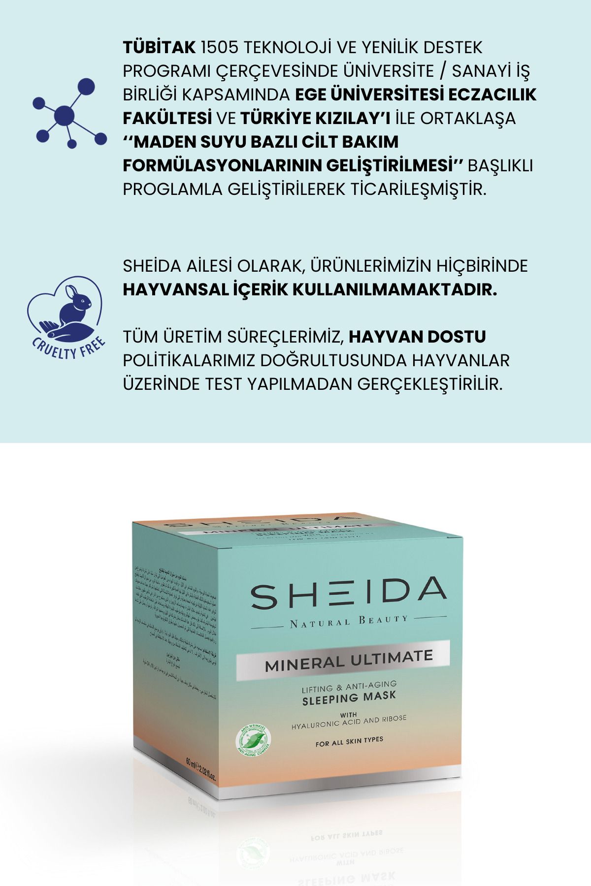 Sheida-Mineral Ultimate Instant Botox Effect Lifting and Anti-Aging Sleeping Mask - 60ml 4