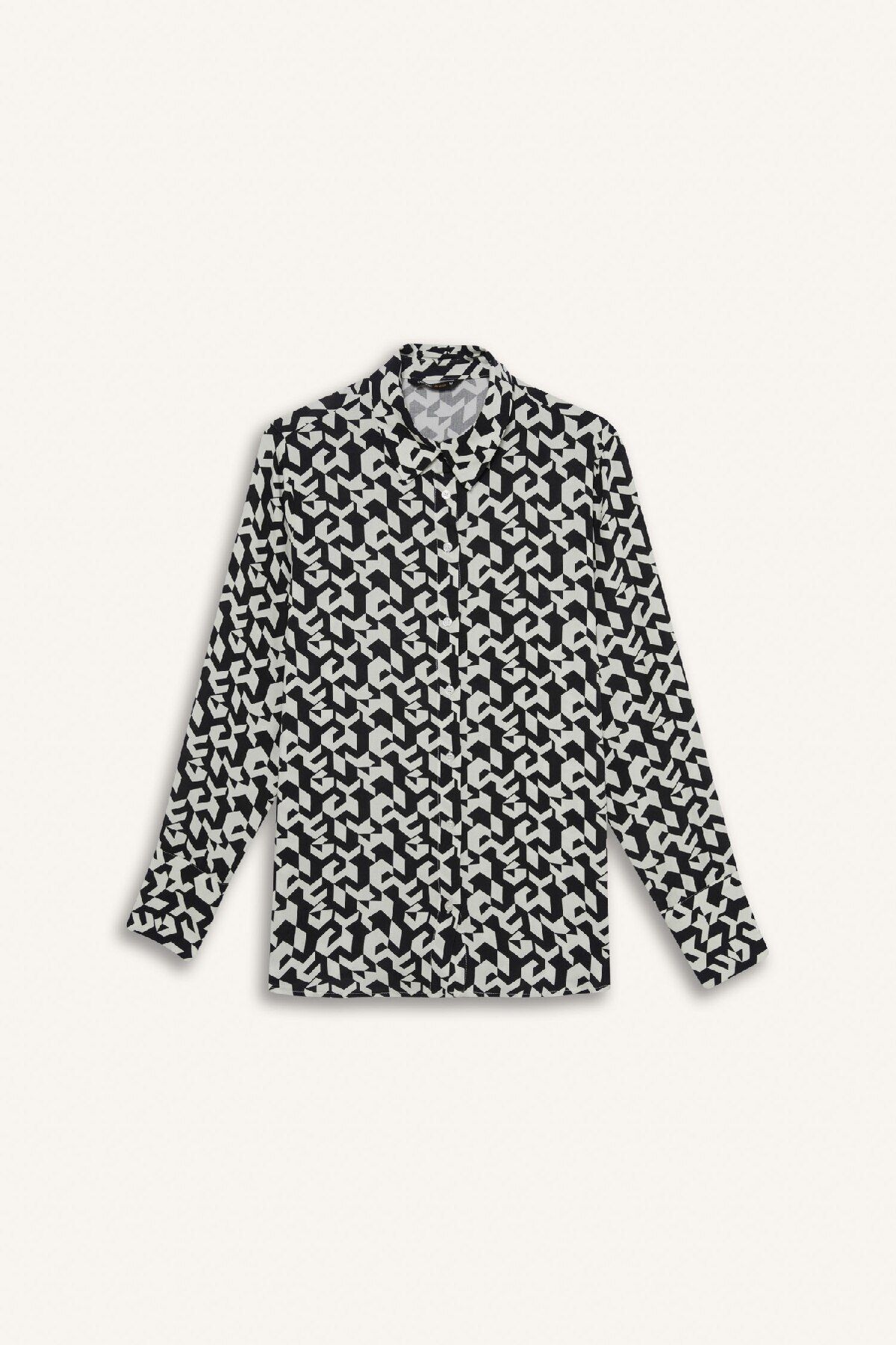 DeFacto-Bedrucktes Langarmshirt mit normaler Passform I8266az25sp 7