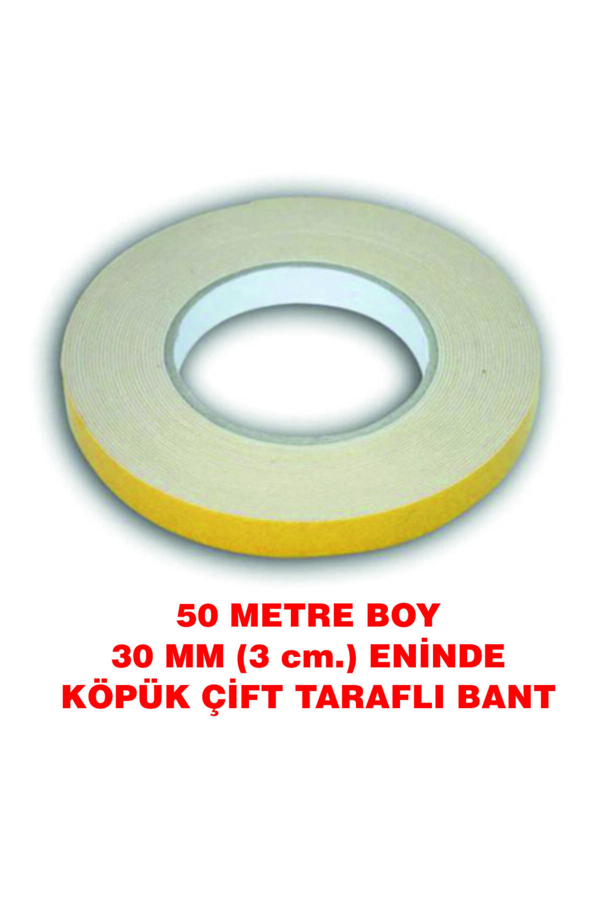 ELF-DOUBLE SIDED SILICONE FOAM TAPE 50 METERS 30 MM / 3 CM ENDE) 1