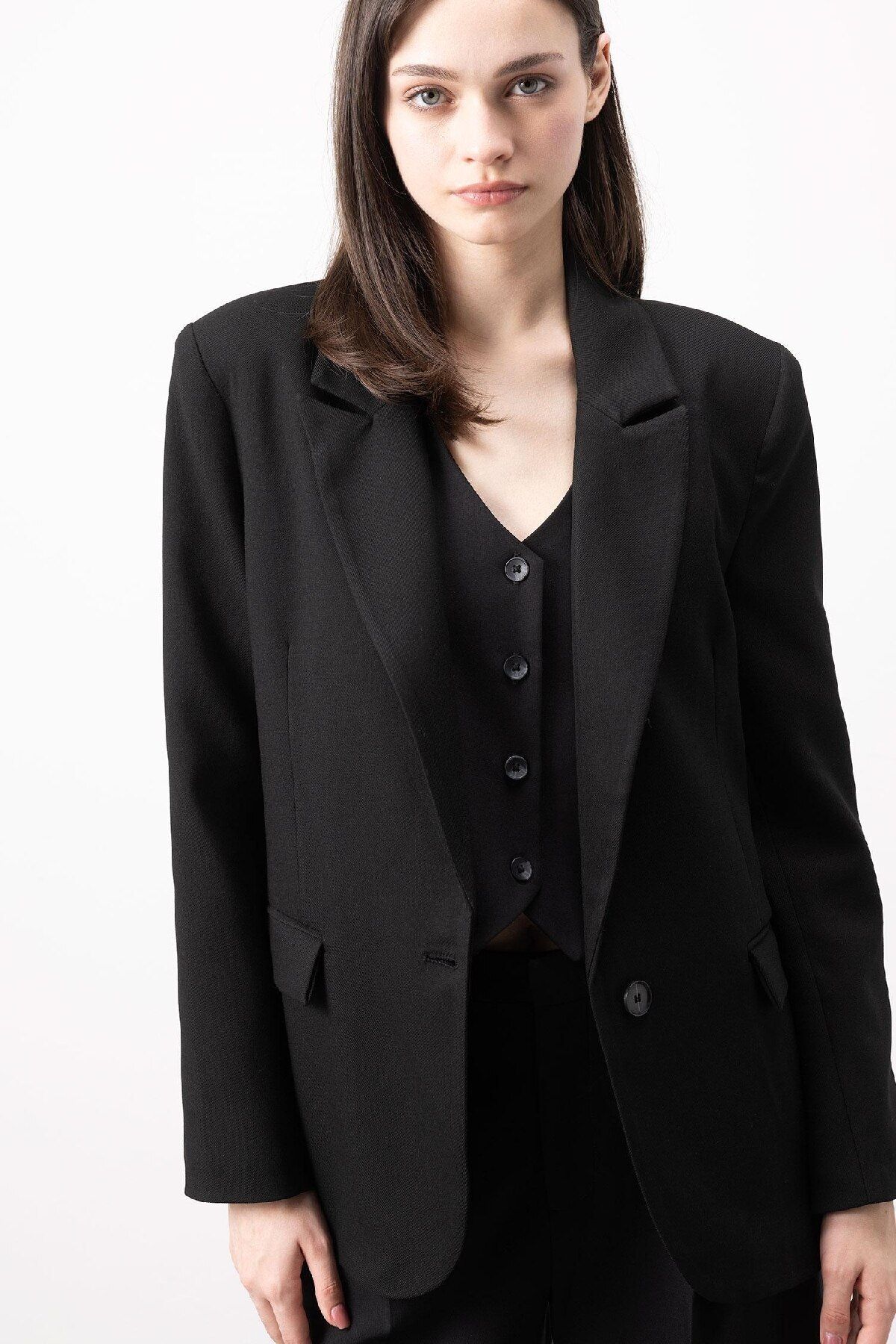 DeFacto-Oversize Wide Fit Blazer Jacket B0490AX25SP 6