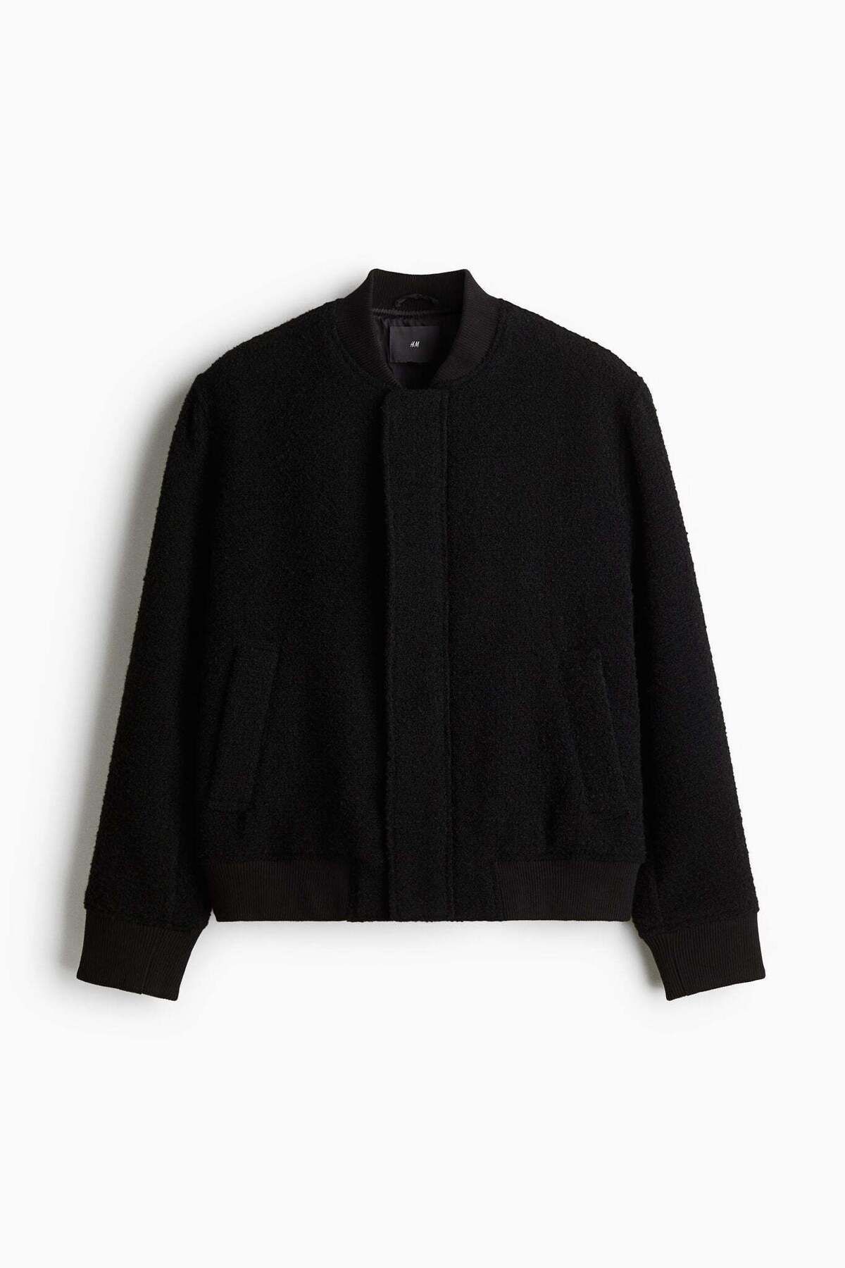 H&M-Regular Fit Wool-blend bomber jacket 7
