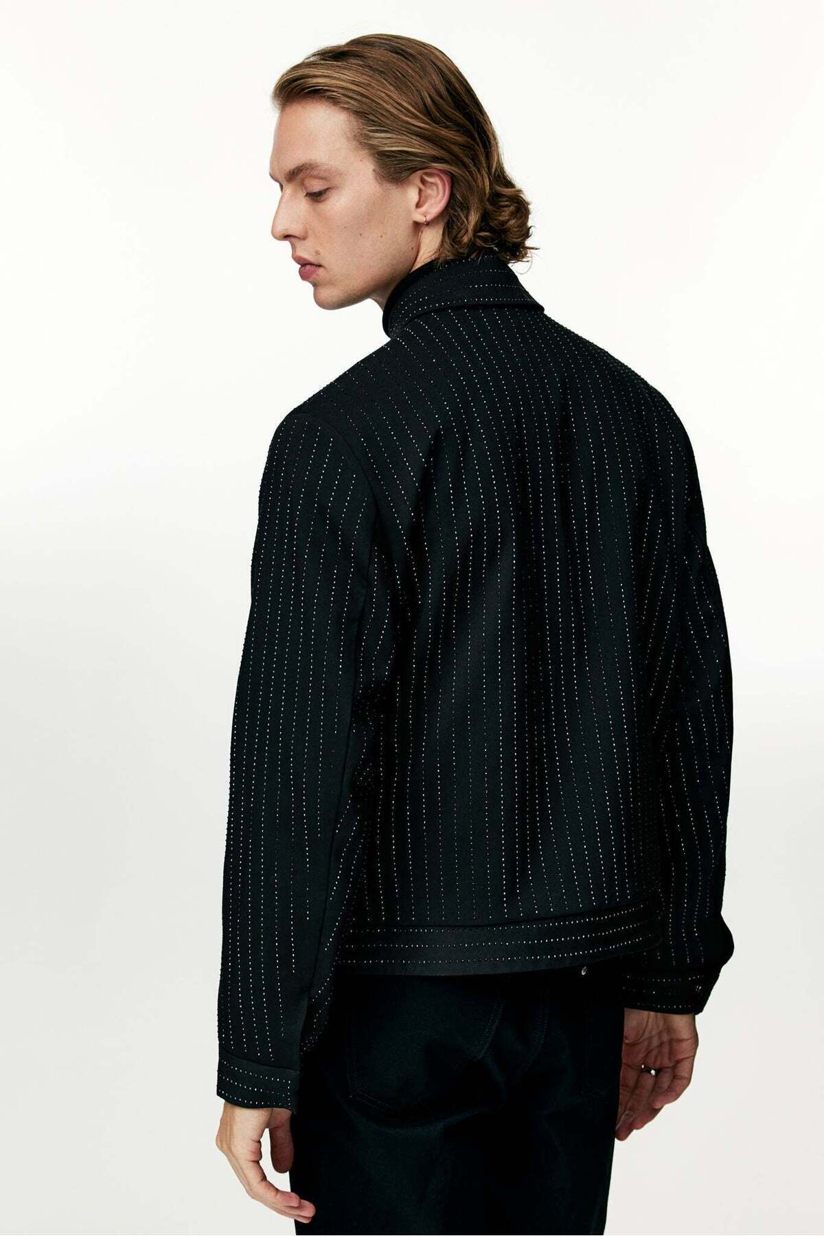 H&M-Regular Fit Rhinestone-embellished jacket 4