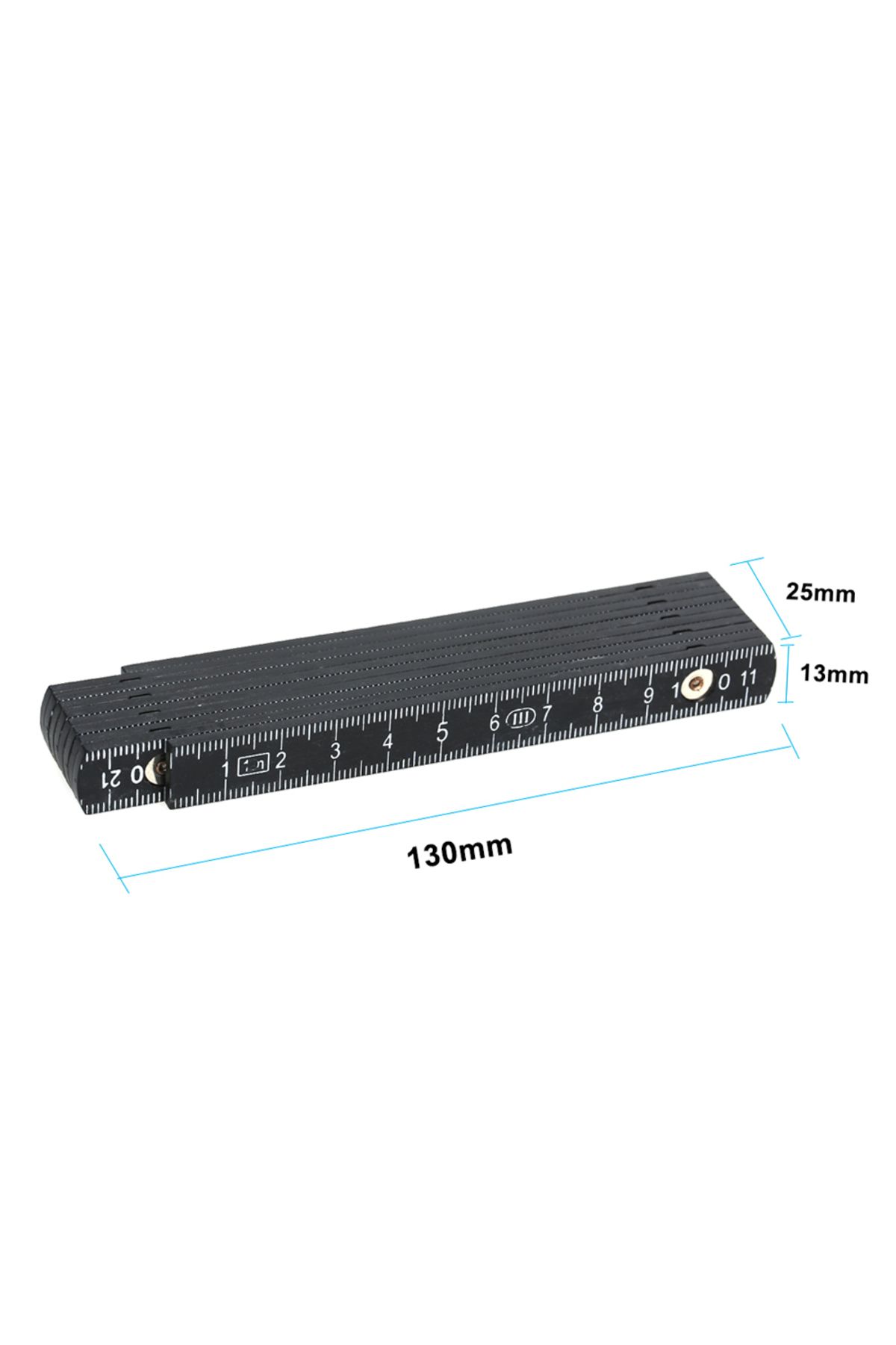 ANENG-2m 2m Slide Ten-parts Fold Up Rulers Folding Versatile Inside Carpenter's Education Meter Lightweig 4