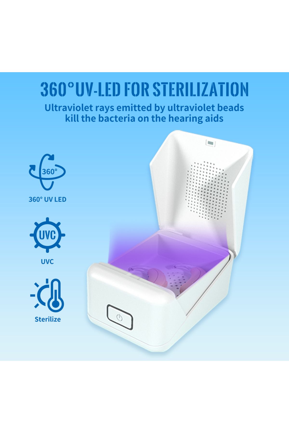 ARPTUR-Dryer for Hearing Aid Electronic Dehumidifier Removes Sweat & Moisture Efficiently 3