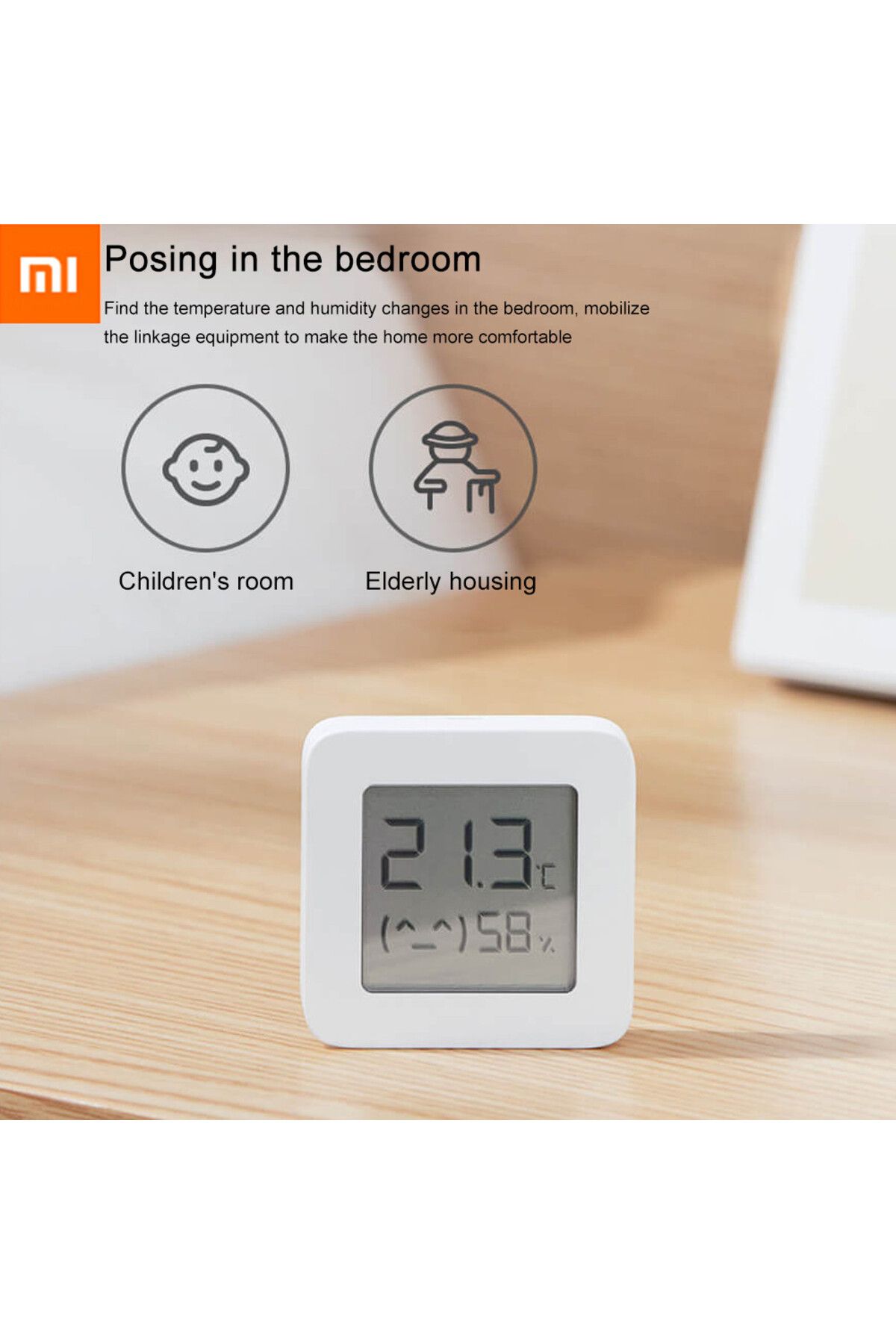 Choice-مقياس حرارة رقمي أصلي بشاشة LCD ذكية من Mijia 2 مستشعر درجة الحرارة والرطوبة بتقنية البلوتوث من Mijia... 6