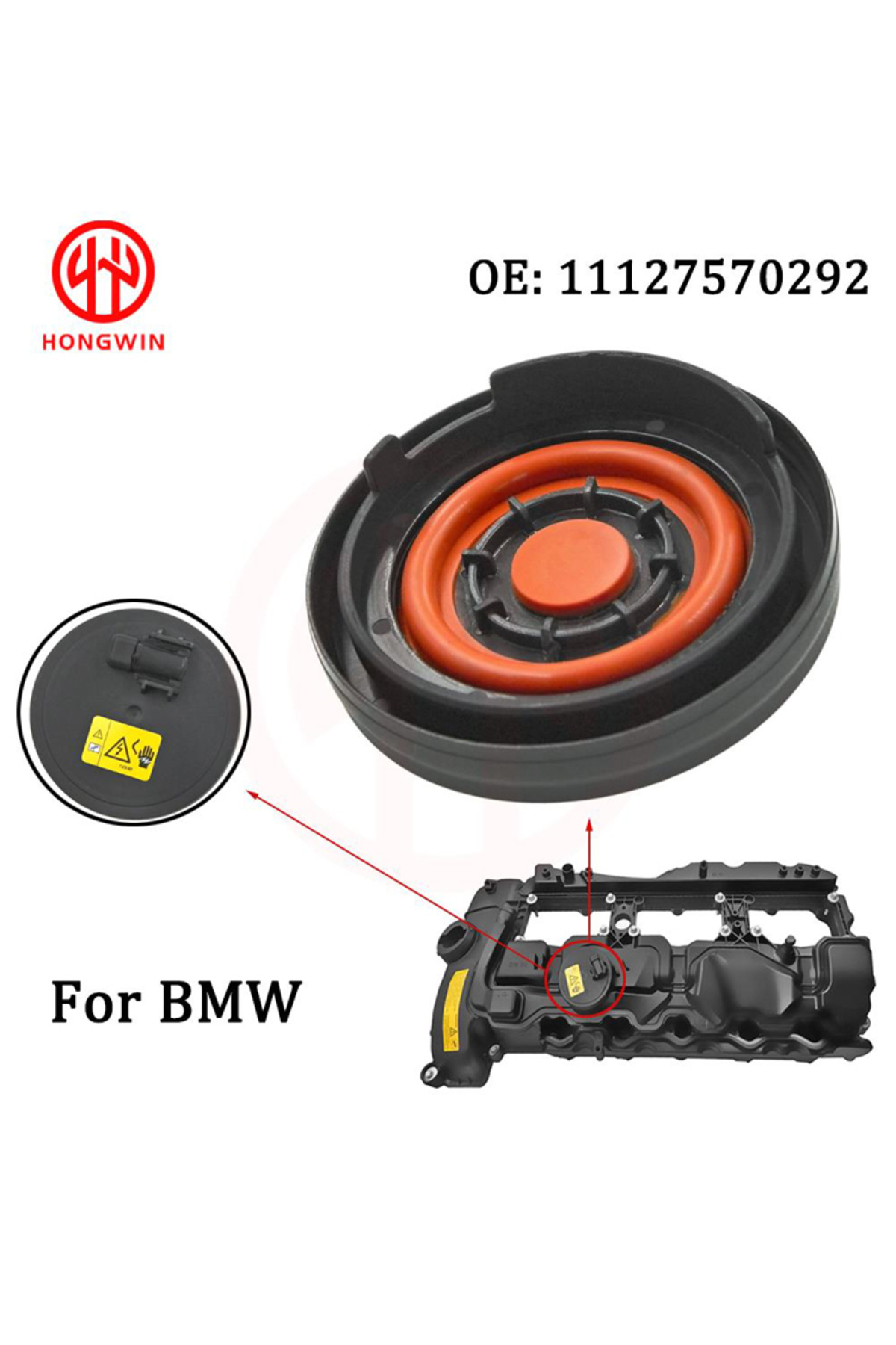 Choice-11127570292 Car Engine PCV Valve Cover Repair Kit With Membrane For BMW N55 335i 640i 740i X1 X3 ... 7