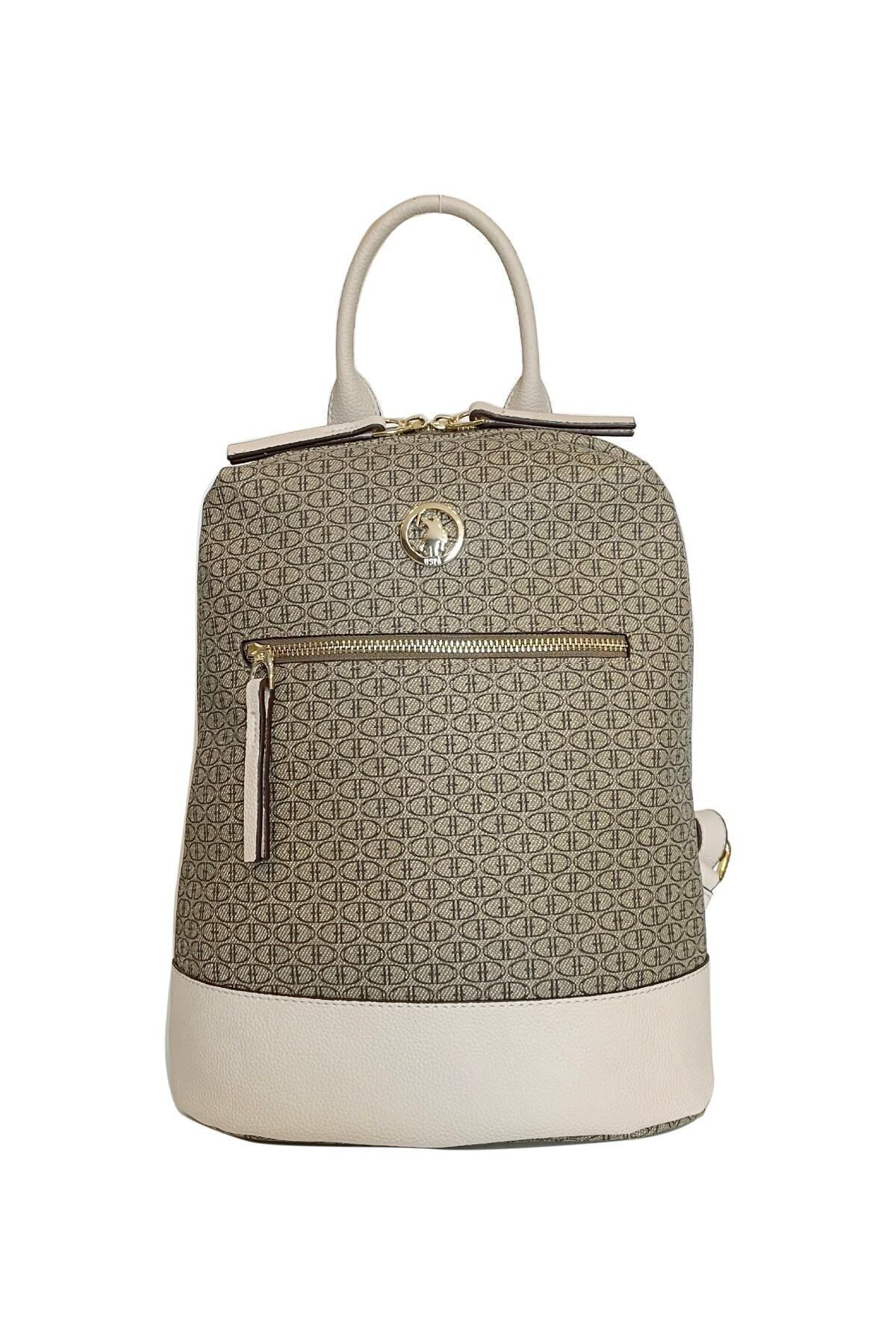 اختصاصی آنلاین کوله پشتی زنانه Us8380 مدل ویزون-بژ U.S. Polo Assn.