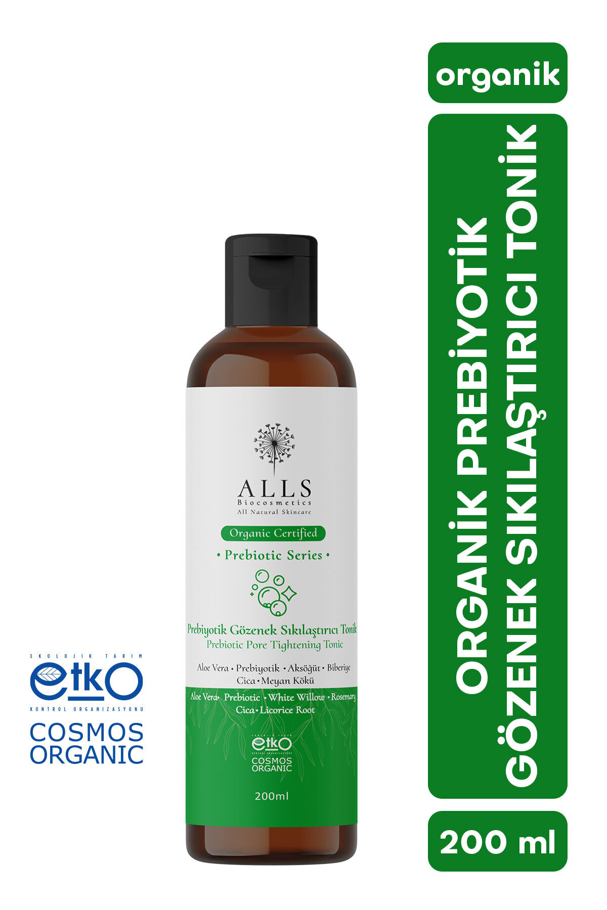 Alls Biocosmetics Organik Prebiyotik Gözenek Sıkılaştırıcı Tonik 200 ml