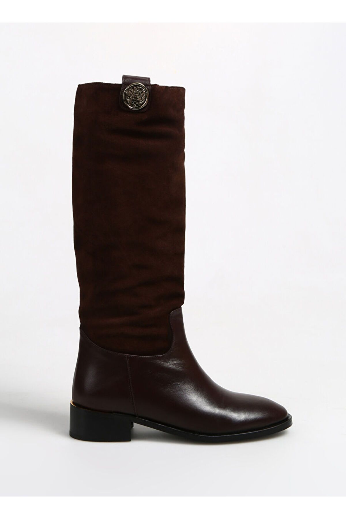 چکمه زنانه های چرمی قهوه Vince Camuto