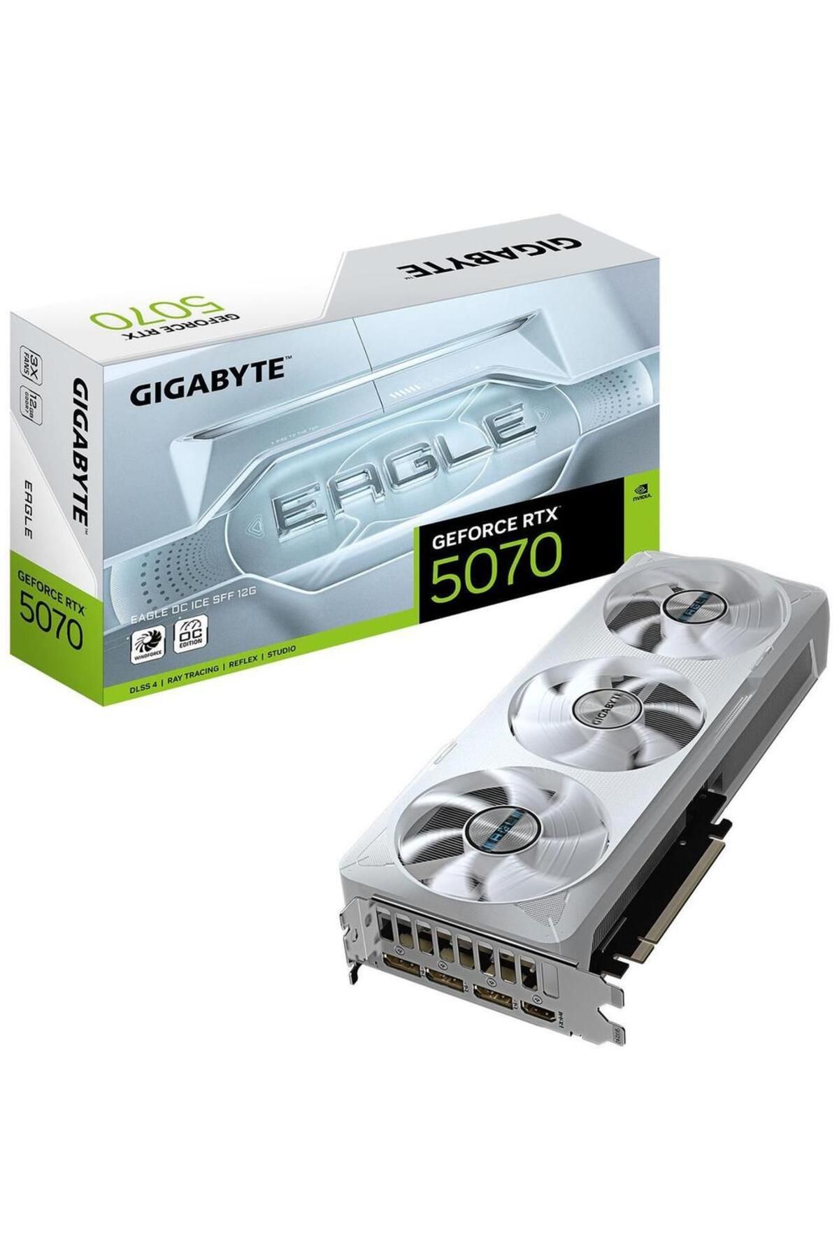 Gigabyte-Placa video GIGABYTE GeForce RTX 5070 EAGLE OC ICE SFF 12GB GDDR7 192-bit 6