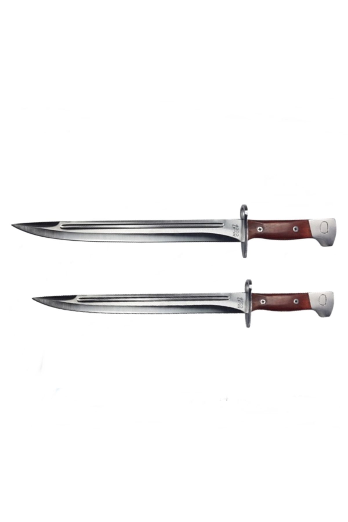 Depox Set De Două Cuțite De Camping Și Vânătoare Ak, Ideallstore , Maro - One Size