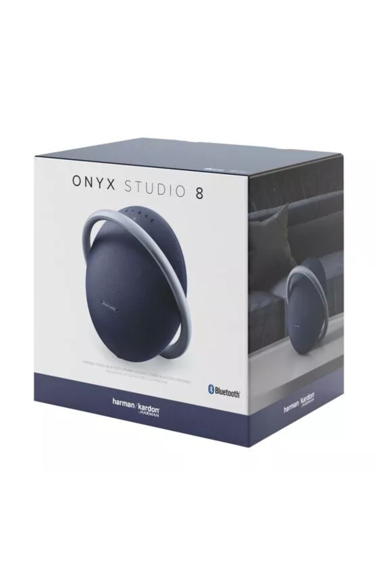 Harman Kardon-Harman Kardon Onyx Studio 8 Wireless Bluetooth Speaker with Premium Sound and Elegant Design, Blue 7