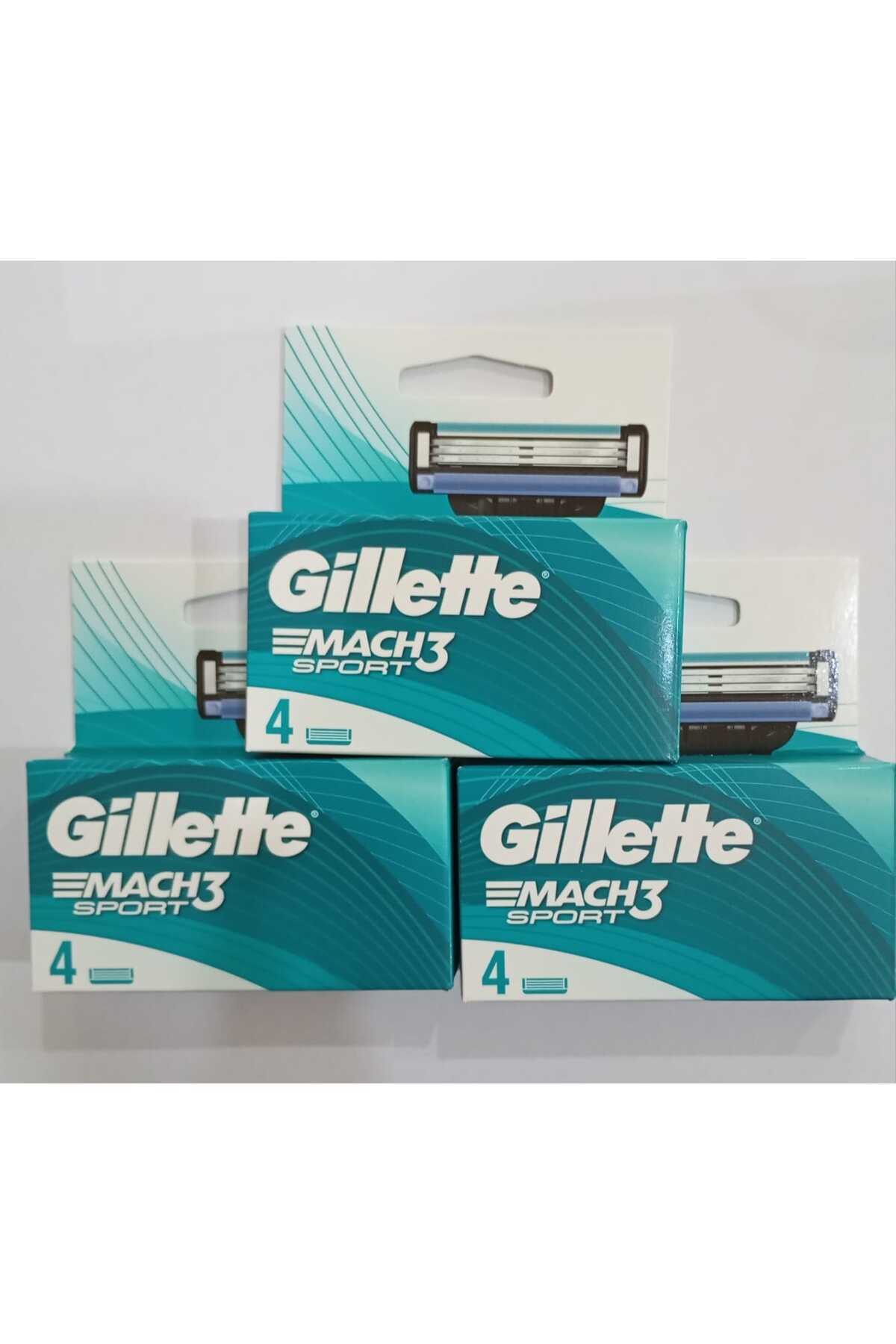ژیلت تیغه‌های ریش تراش جایگزین اسپرت Mach3 بسته 4 (خرید 3، پرداخت 2)