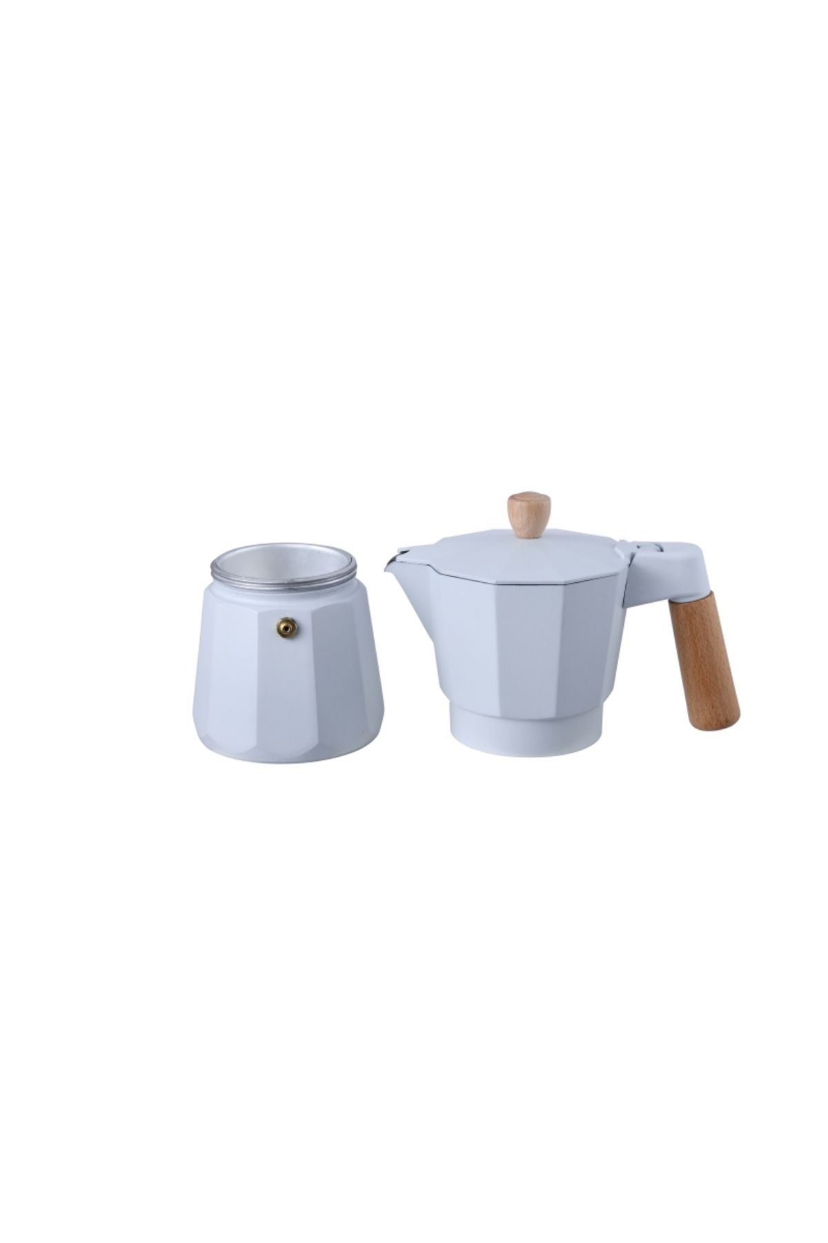 Bergner-Oală espresso 3 căni alb Naturally 3