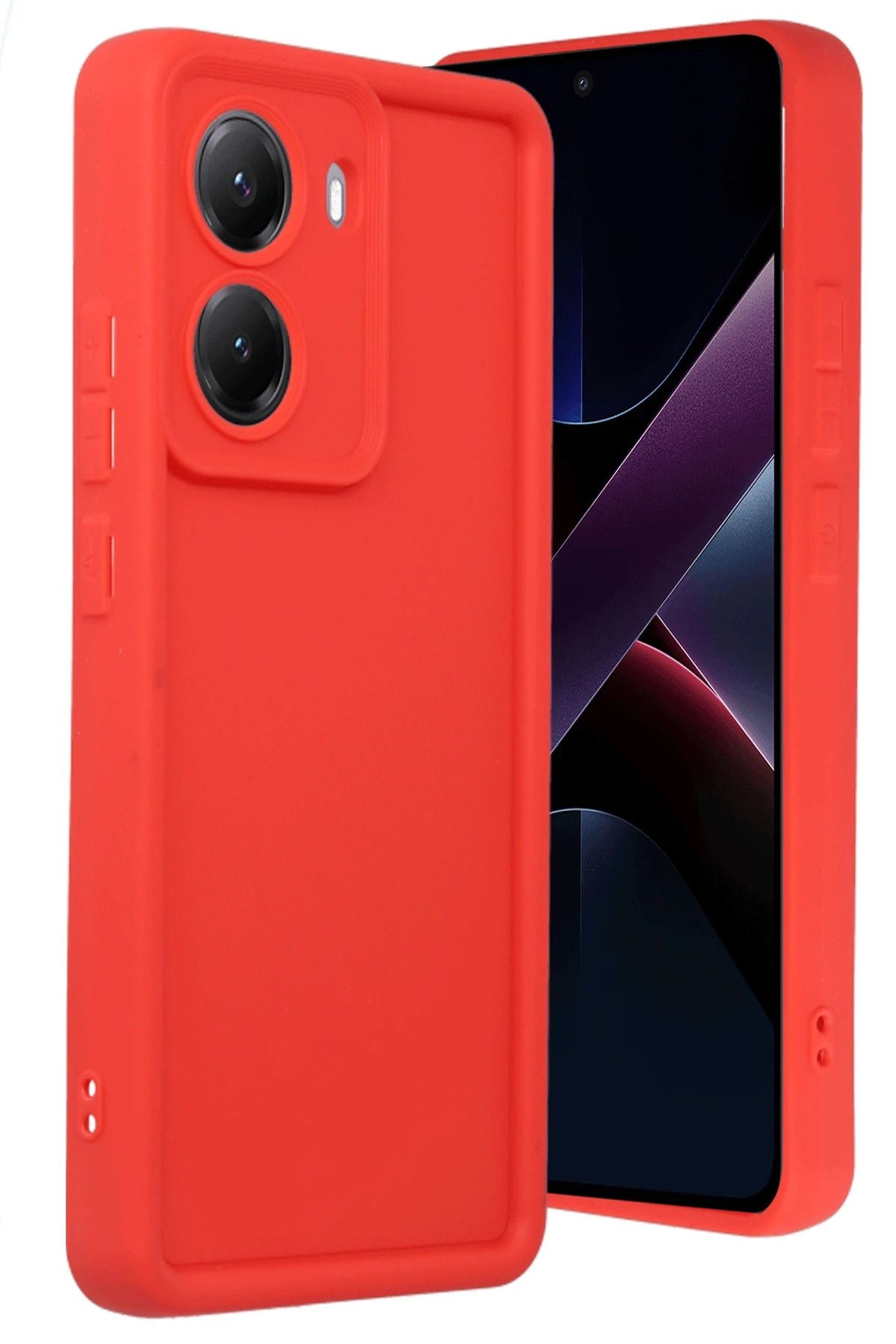 NewFace Xiaomi Poco X7 Pro Viera Silikon - Kırmızı NRMSA