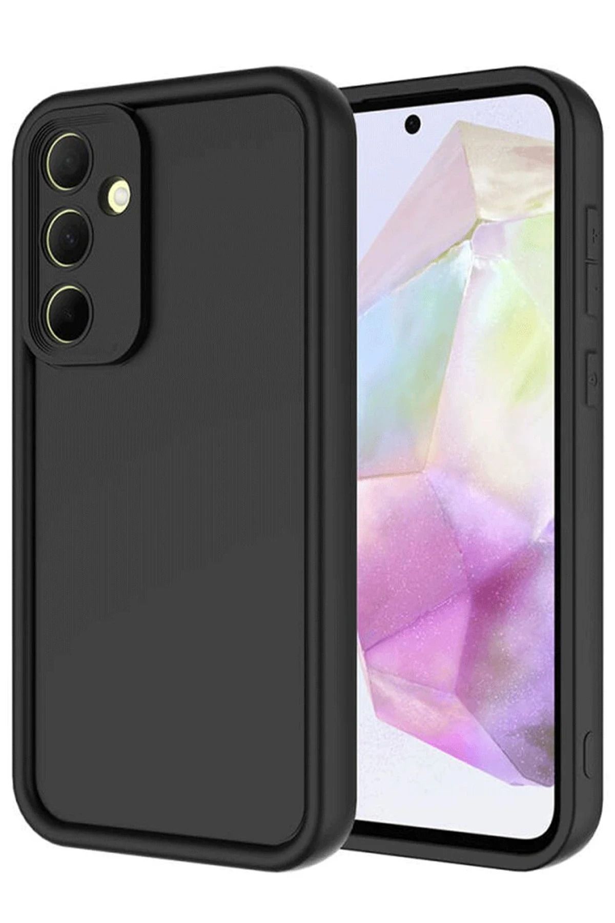 NewFace Samsung Galaxy A16 5G Kılıf Viera Silikon - Siyah HNZRN