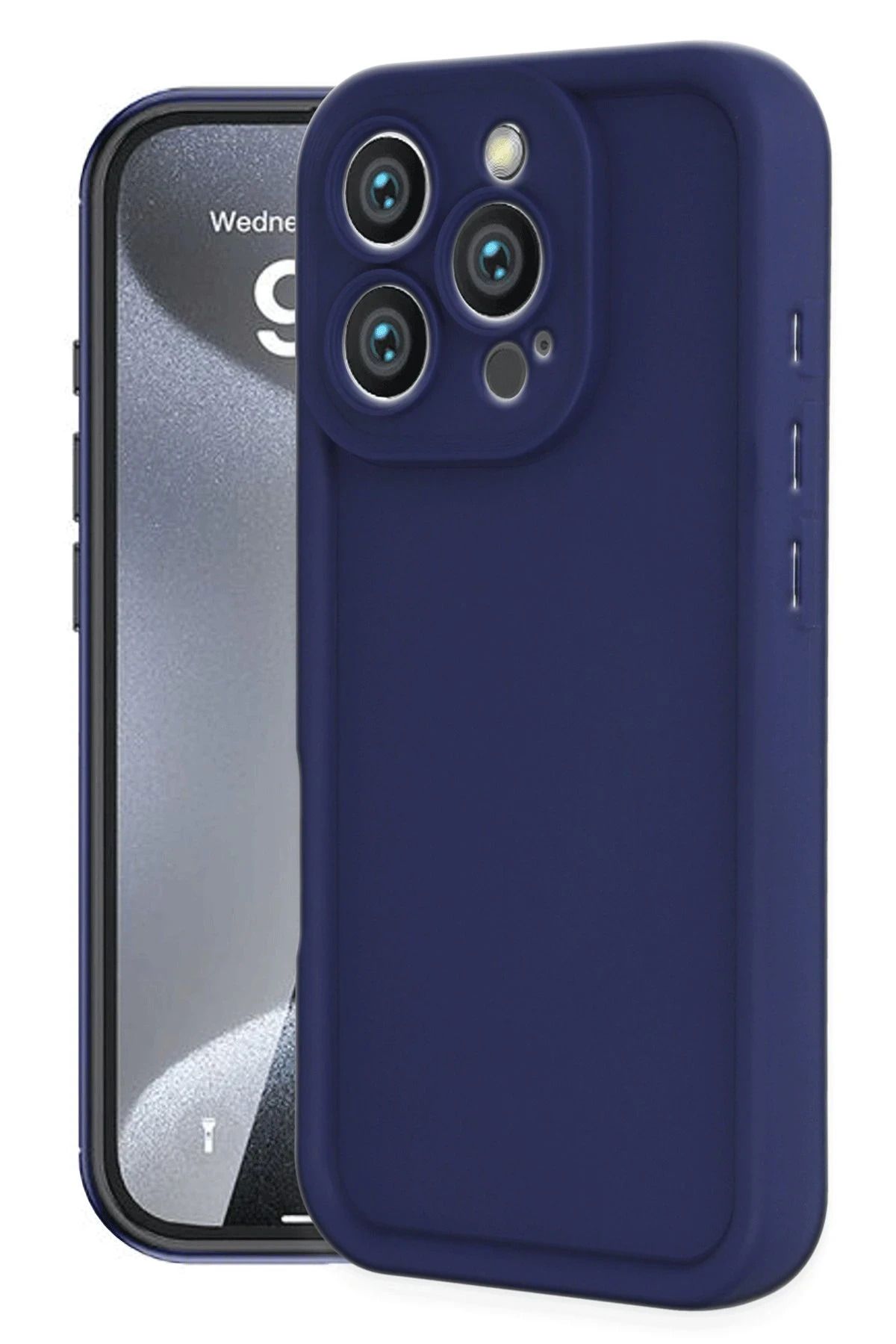 NewFace iPhone 16 Pro Max Kılıf Viera Silikon - Lacivert BSTMY
