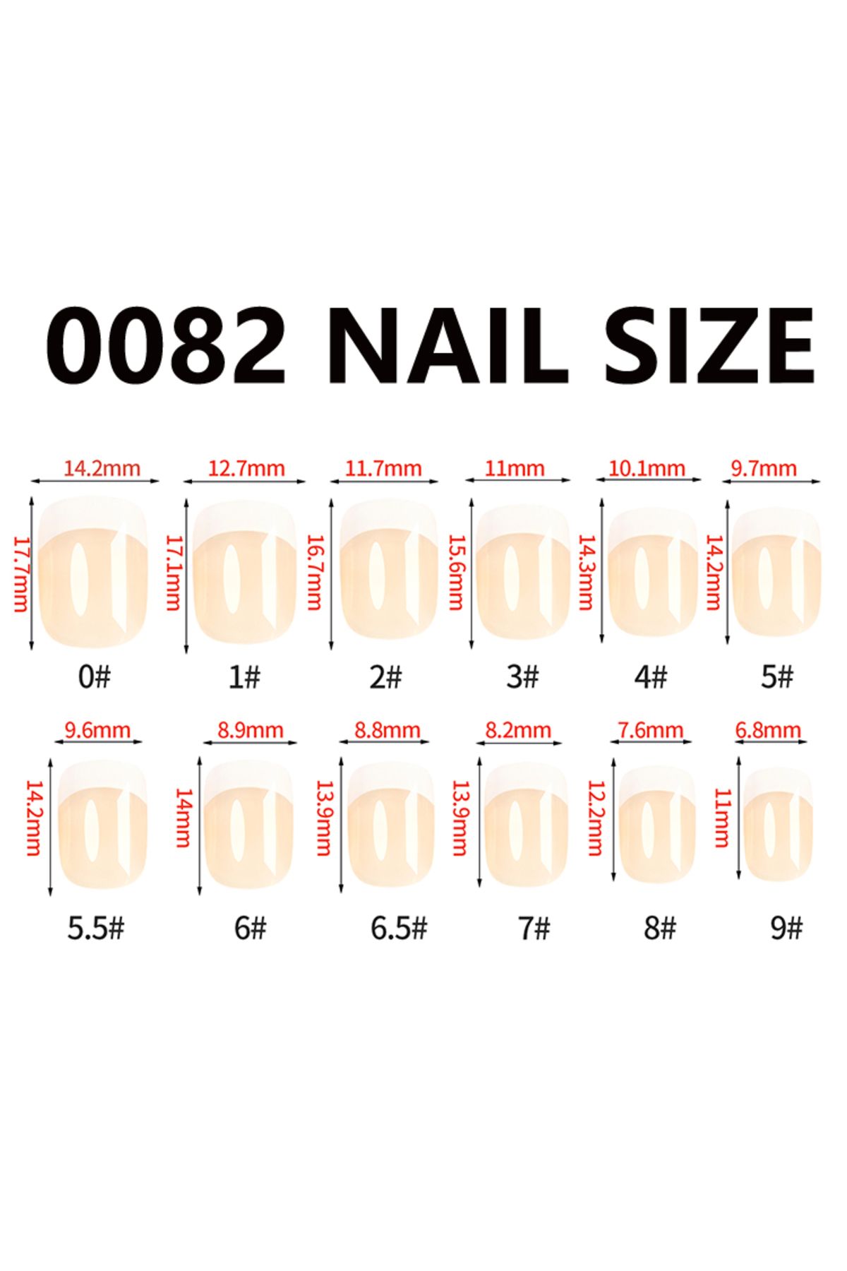 Youtrico-24pcs White Stripe Mirror Press-On Nails w/Glue & File 3
