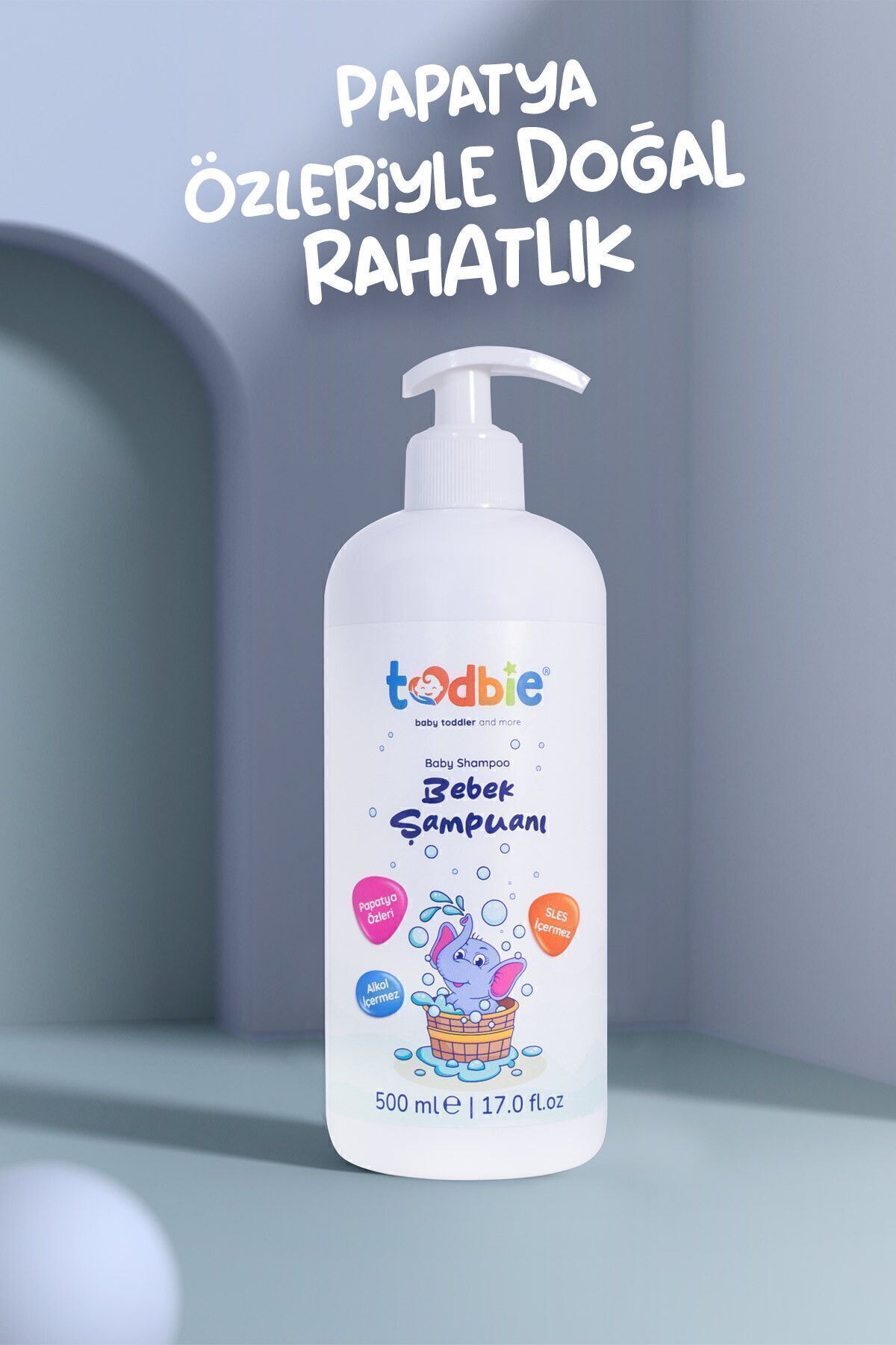 TODBİE 500 ml Bebek Ve Çocuk Şampuanı,saç&vücut,göz Yakmaz,alkolsüz,parabensiz,konak Önleyici,sles Içermez fotoğrafı 4 (önizleme)