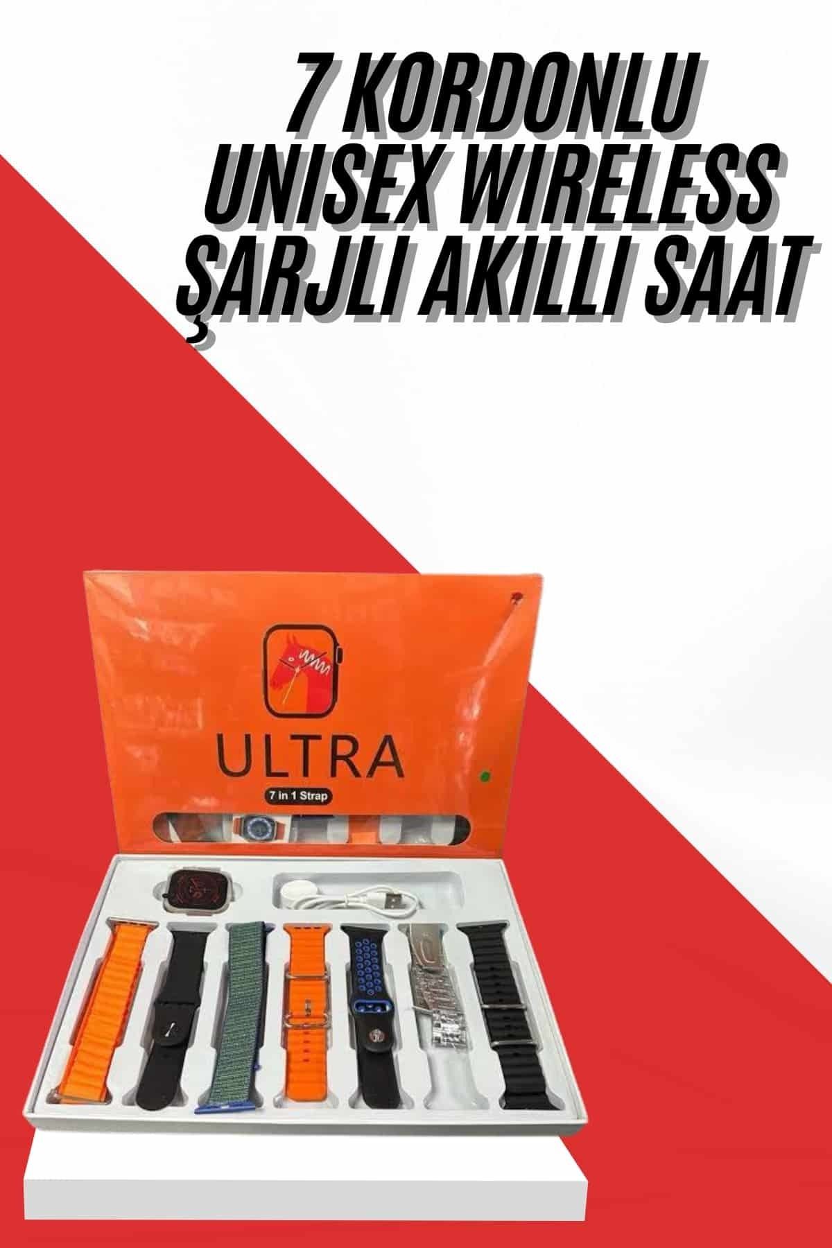 esey ticaret Unısex 7 Kordonlu Çok Fonksiyonlu Nabız Ölçer Uyku ve Sağlık Takibi
