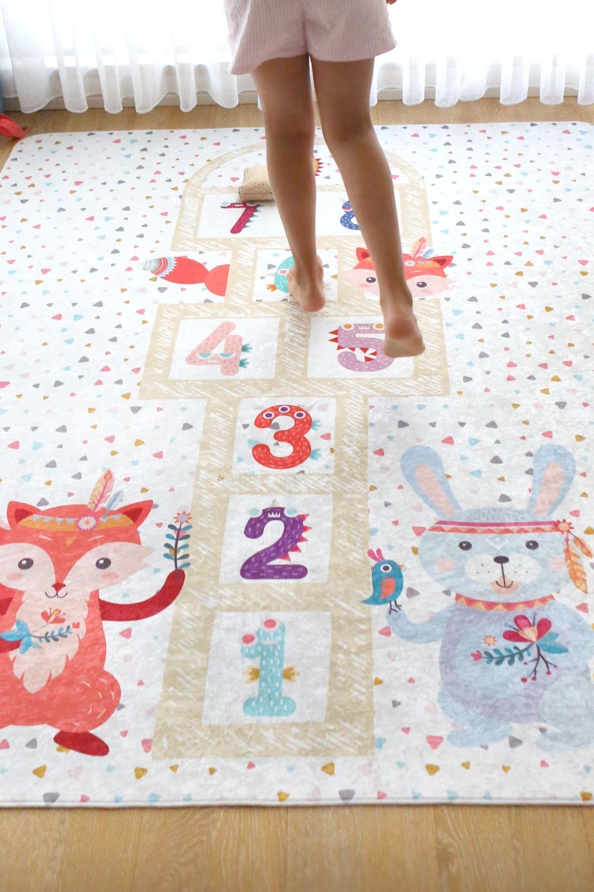 HAMUR Sek Sek Oyun Matı Bebek Çocuk Halısı Renkli Yenidoğan Yumuşak Aktivite Etkinlik Örtüsü fotoğrafı 2 (önizleme)