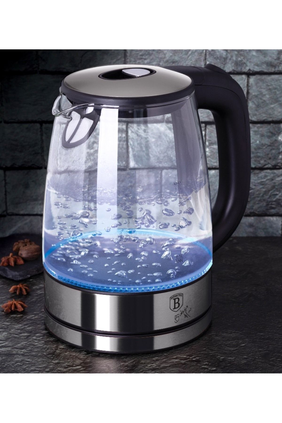 Berlinger Haus Oala Sub Presiune 1,7 L 2200w Carbon Metallic Line - One Size