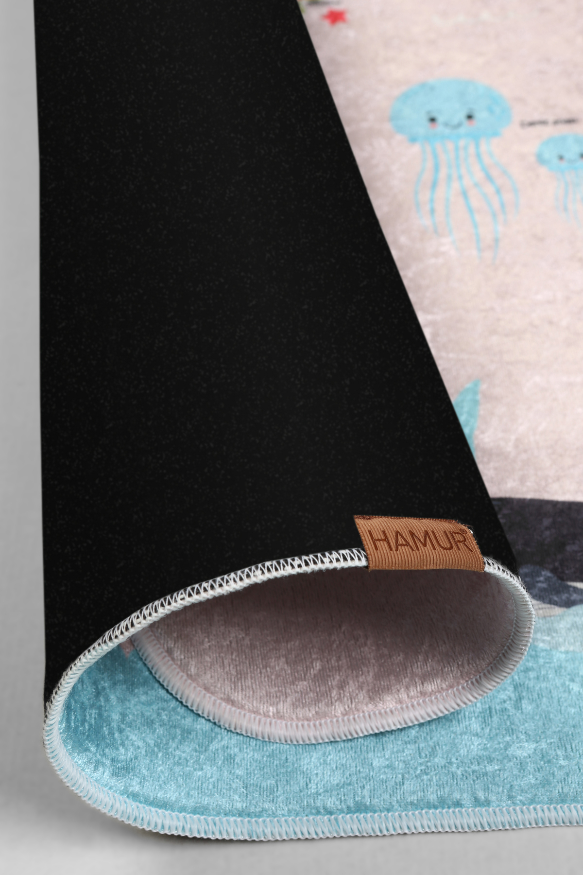 HAMUR Dünya Haritası Oyun Matı Bebek Çocuk Halısı Pembe Yenidoğan Yumuşak Aktivite Etkinlik Örtüsü fotoğrafı 4 (önizleme)