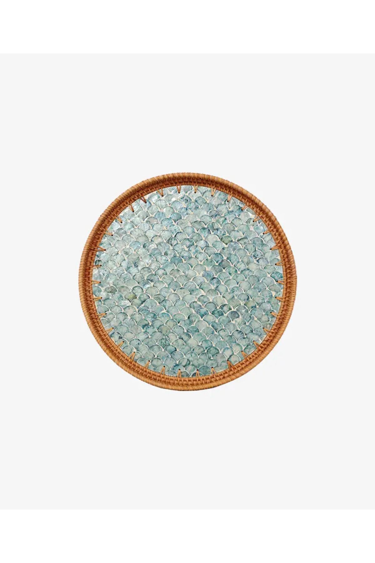 did homeware-Risus Decorative Rattan Pearlescent Tray 1