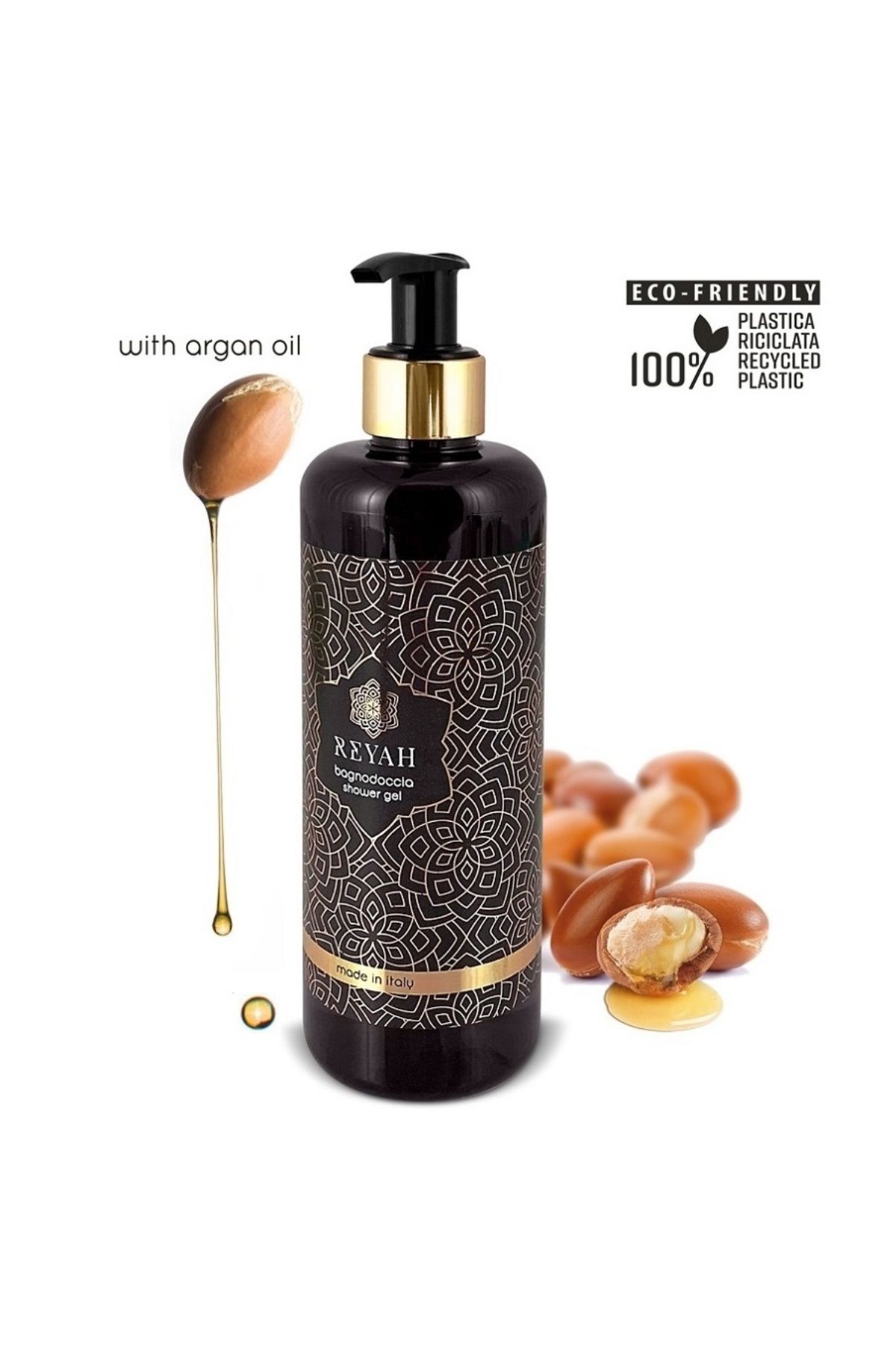 REYAH Gel De Dus Reyah, Cu Ulei De Argan, 300 Ml, In Dispenser Cu Pompa Unisex - One Size