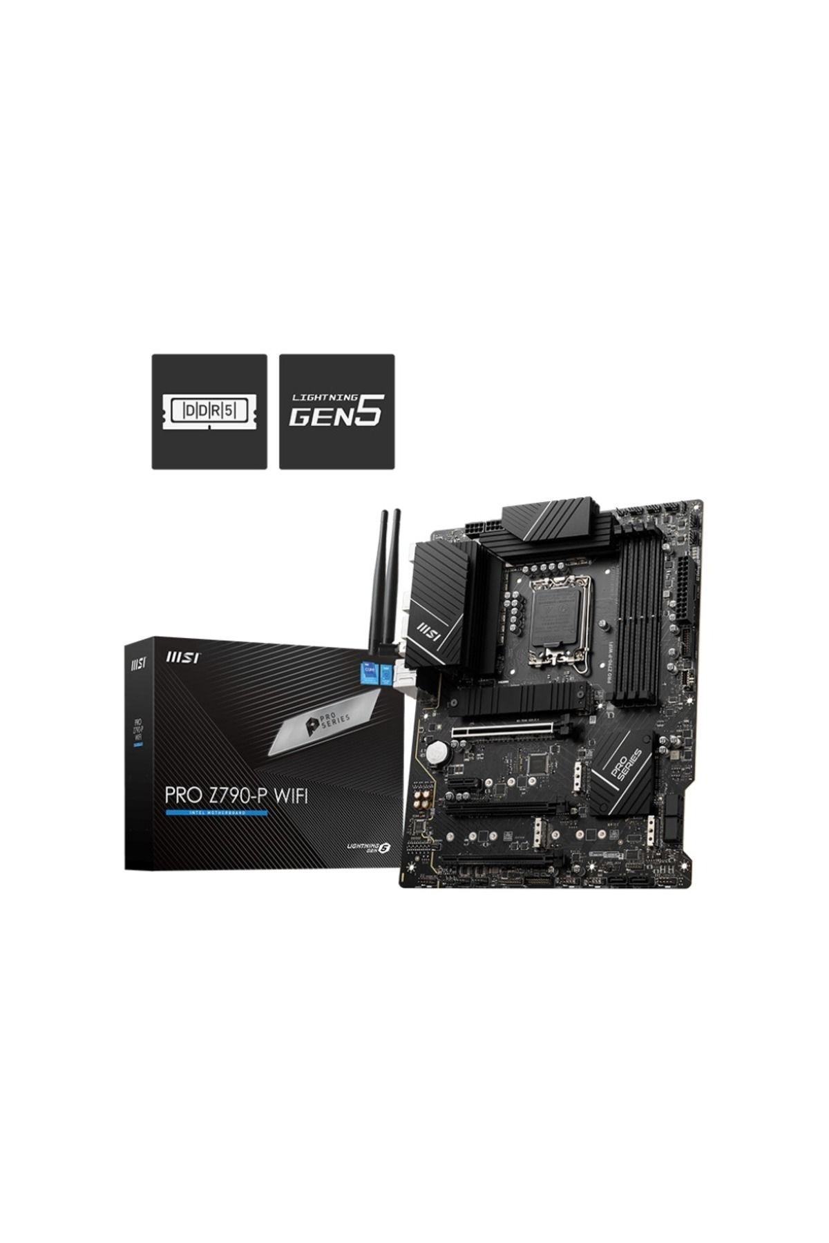 MSI-Pro Z790-p Wifi Ddr5 Intel Z790 مقبس - 1700 ميجا هرتز OC ATX اللوحة الأم للألعاب 2