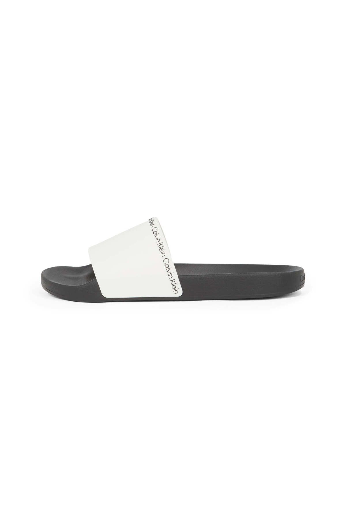 Calvin Klein-Papuci albi casual confortabili cu logo pentru bărbați HM0HM00981-03A 1